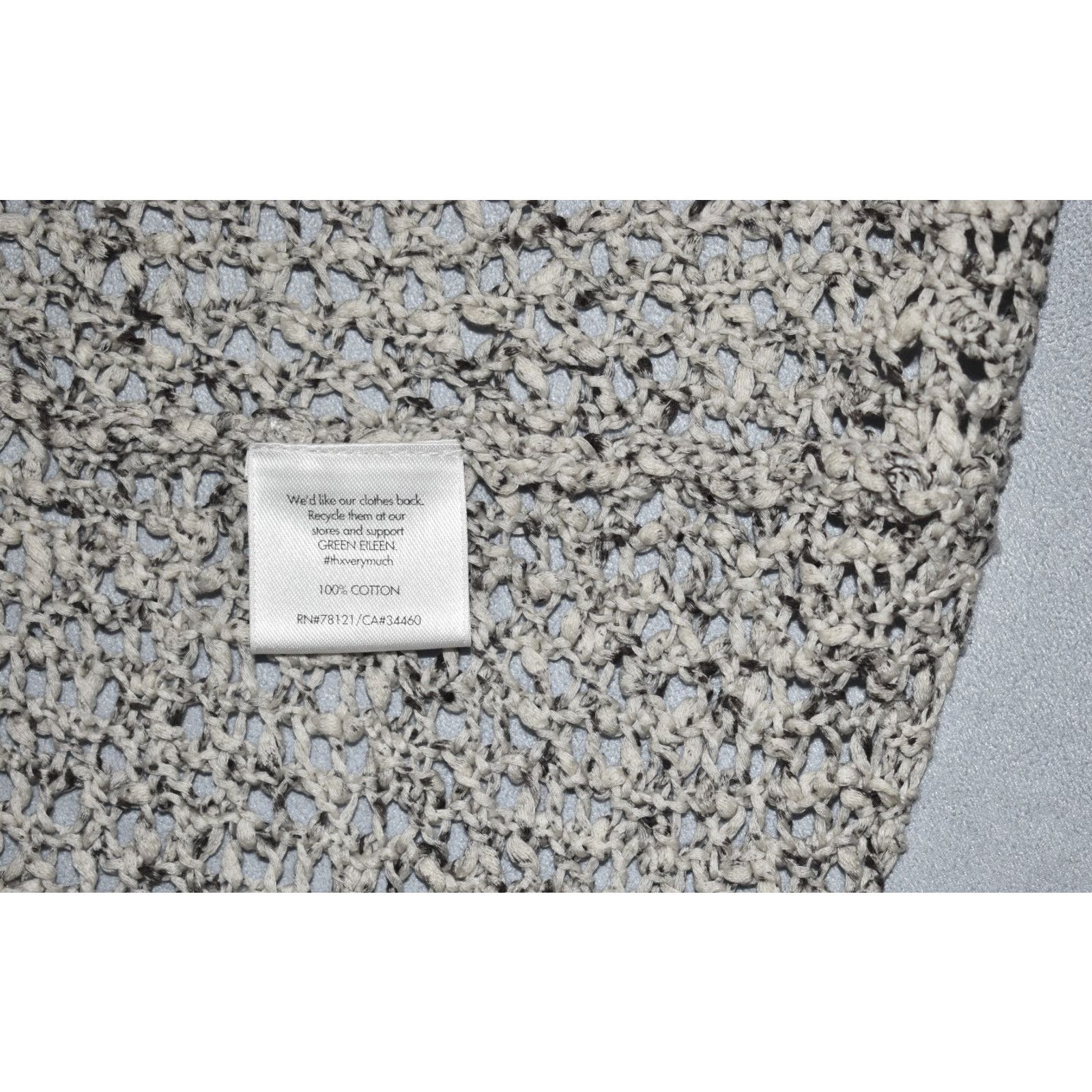 Eileen Fisher EILEEN FISHER Grey Knit Open Front 3/4 Sleeve Cardigan Sz 1X Size XL / US 12-14 / IT 48-50 - 5 Thumbnail