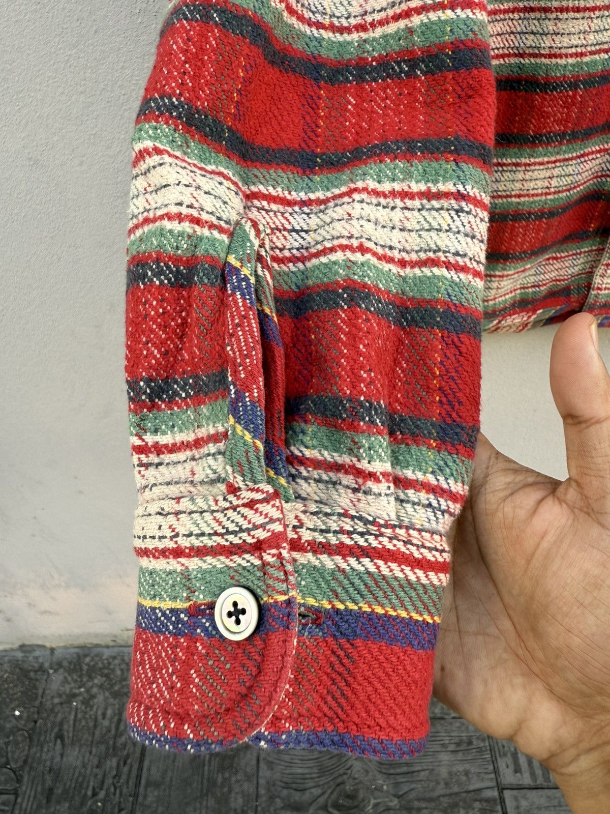 Nigel Cabourn RARE🔥Vintage Nigel Cabourn Reversible Flannel Checked Plaid Size US S / EU 44-46 / 1 - 6 Thumbnail
