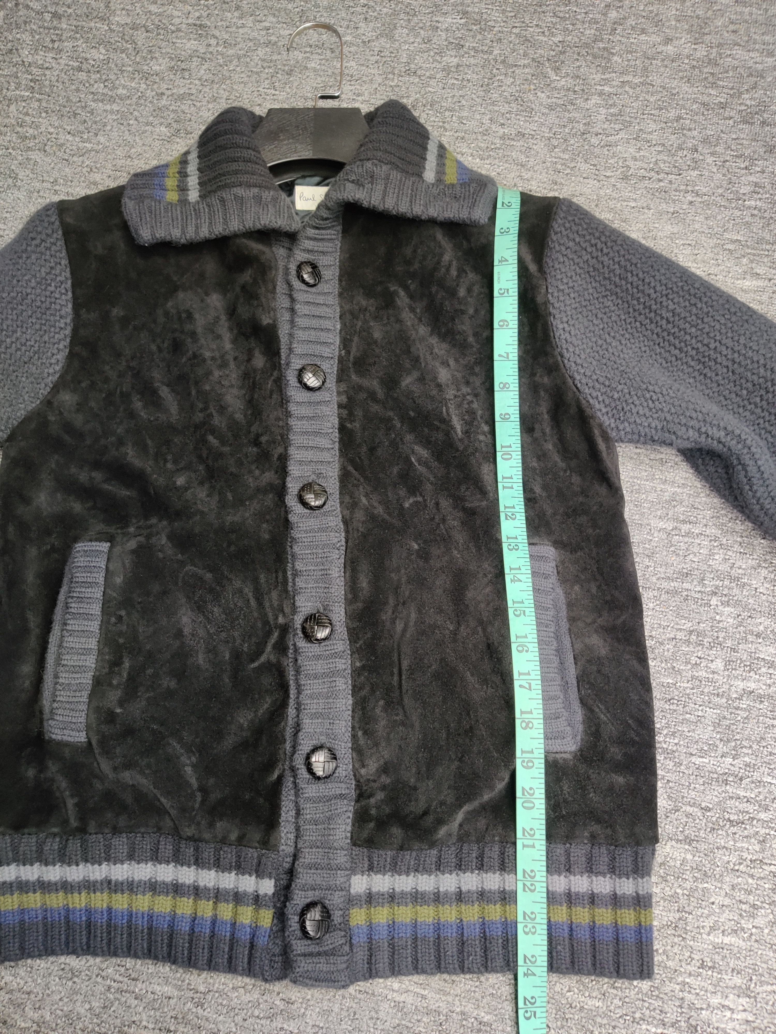 Paul Smith Paul Smith Cowhide Leather Suede Knit Jacket Size US M / EU 48-50 / 2 - 17 Thumbnail
