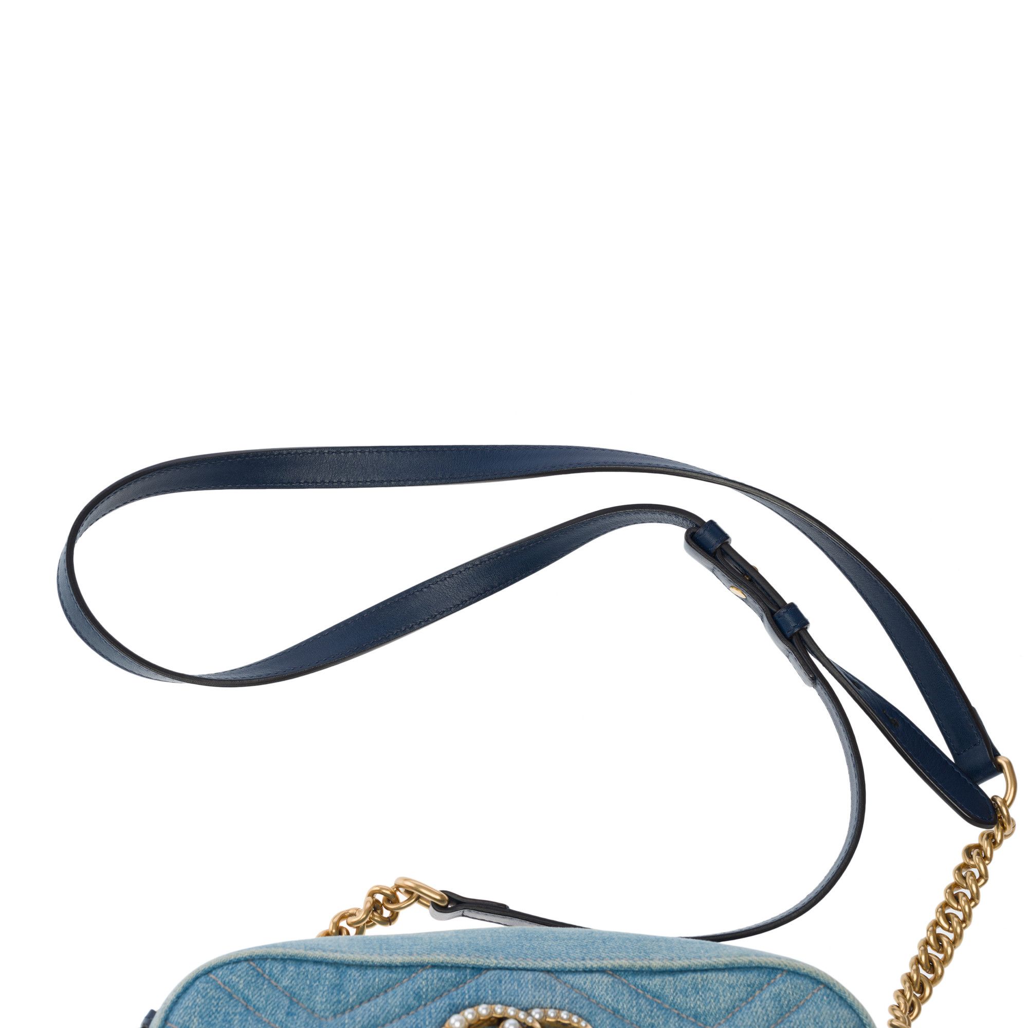 Gucci GUCCI Marmont in Blue Denim Size ONE SIZE - 10 Thumbnail