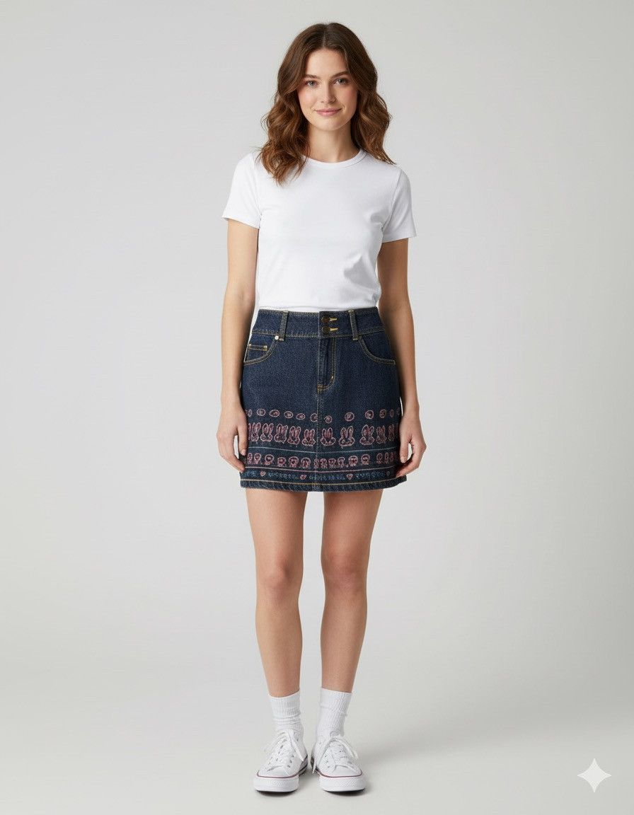 Hysteric Glamour 🔥Rare Hysteric Glamour Denim Skirt Size 27" / US 4 / IT 40 - 1 Thumbnail
