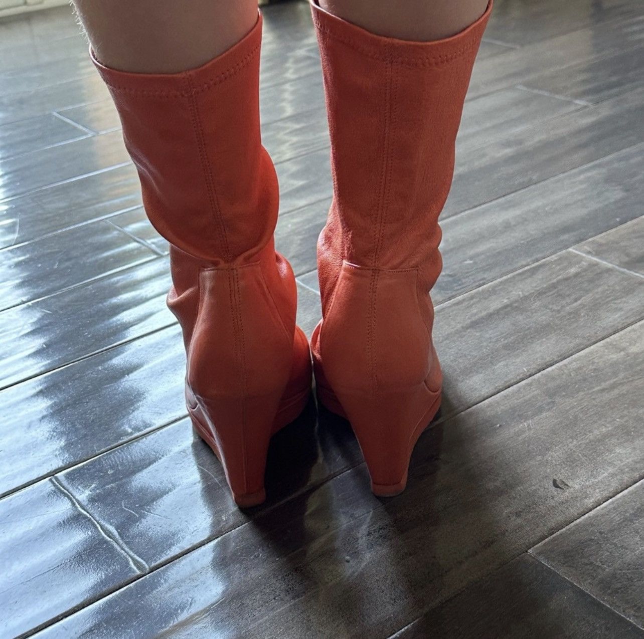 Rick Owens Rick Owens Leather Peep-Toe Boots Size US 8.5 / IT 38.5 - 3 Thumbnail