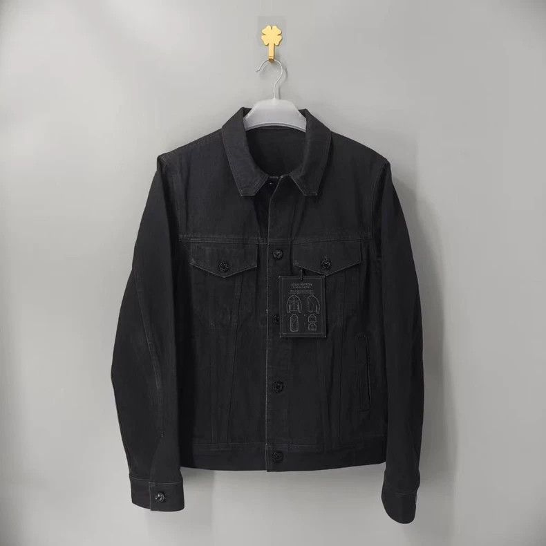 Louis Vuitton Louis Vuitton Black Denim Jacket Men Size US M / EU 48-50 / 2 - 1 Thumbnail