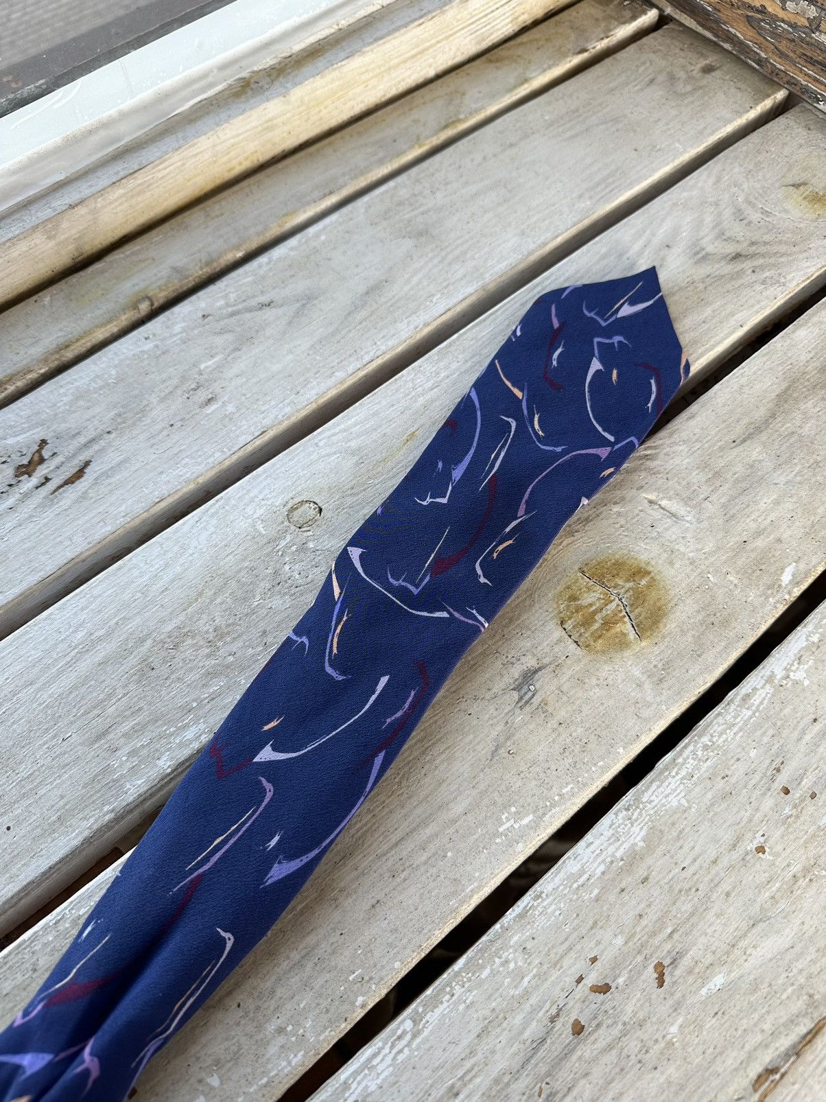 AlphaStyle × BMW × Vintage VINTAGE 90s BMW M STYLE TIE made in italy 4.4 gang Size ONE SIZE - 7 Thumbnail