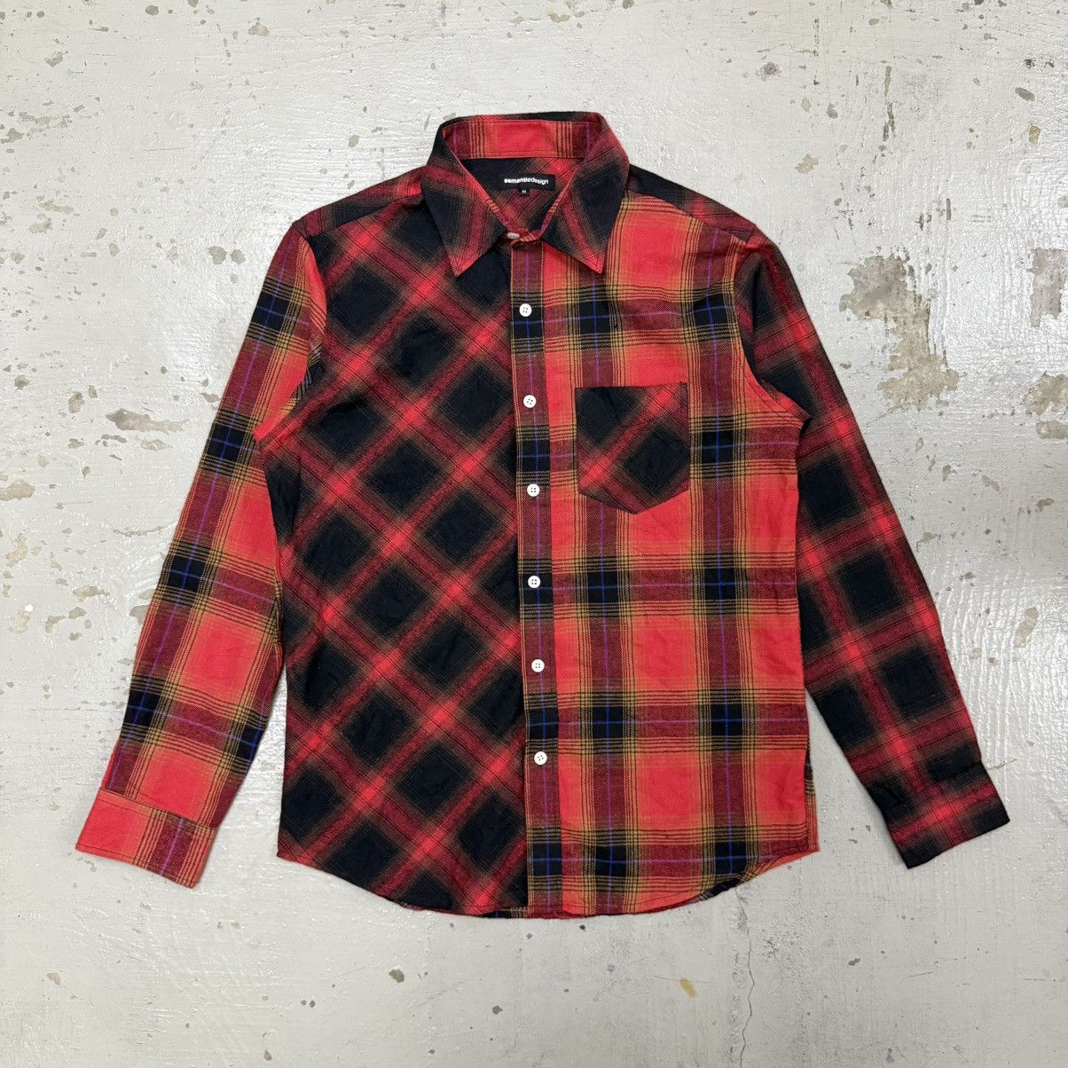semanticdesign Semantic Design Multi Plaid Button Up Shirt Punk Riot Size US M / EU 48-50 / 2 - 1 Thumbnail