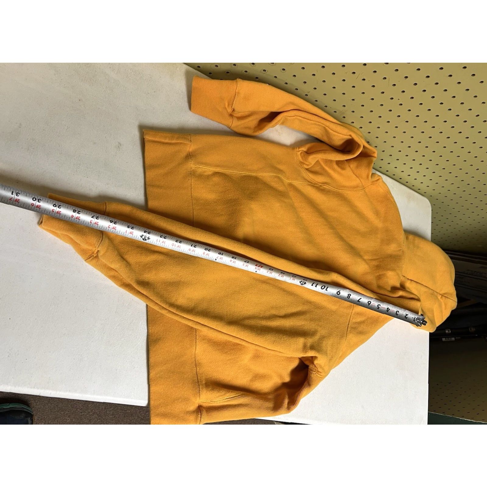 Champion Champion Hoodie Adult Mens Medium Yellow Spell Out Logo Reverse Weave Puff Size US M / EU 48-50 / 2 - 6 Thumbnail