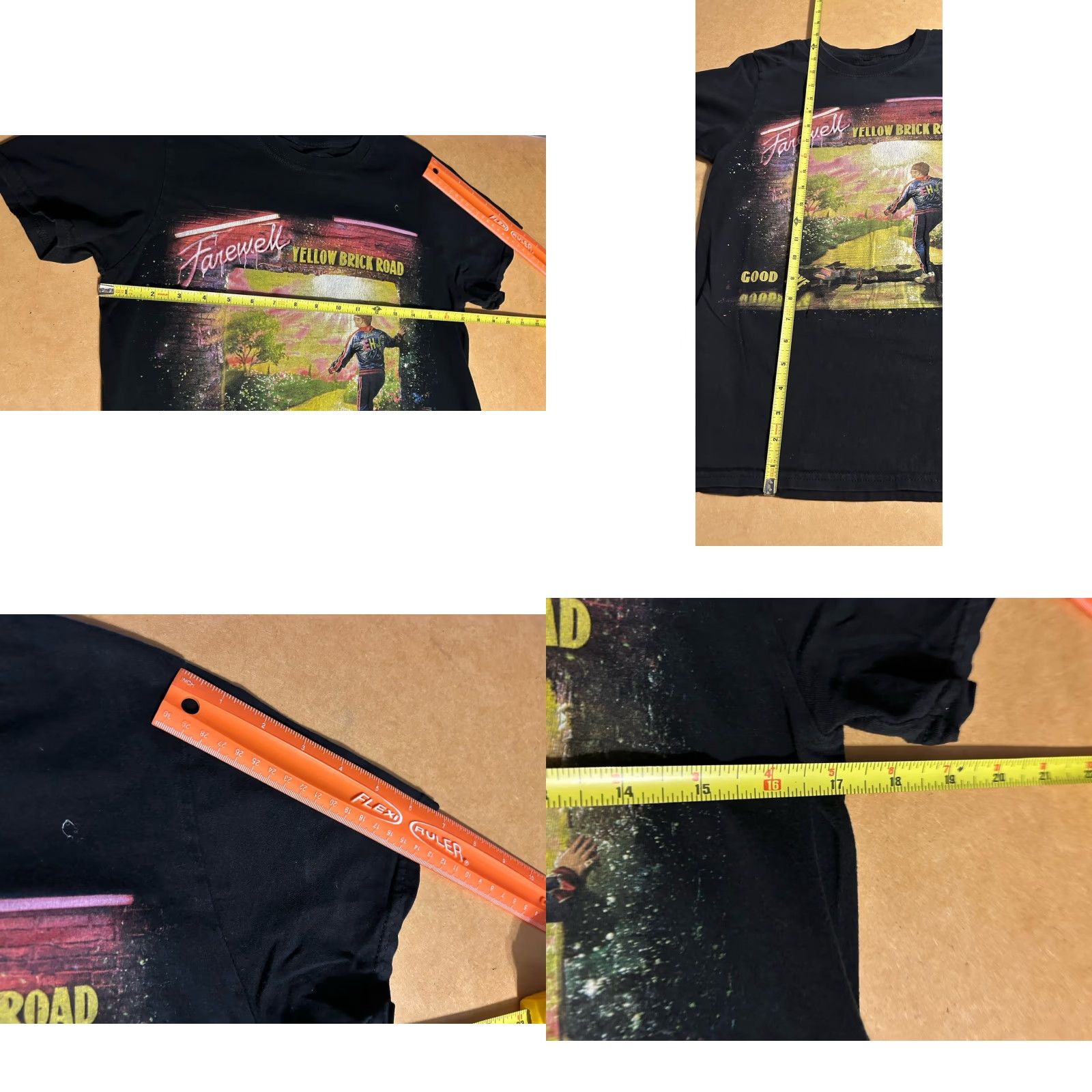Doublet Elton John Farewell Yellow Brick Road 2018 Tour Shirt Adult Small Black Graphic Print Crew Neck Short Sleeve T-Shirt Mens Regular 2010-2019 Vintage No Size US S / EU 44-46 / 1 - 9 Thumbnail