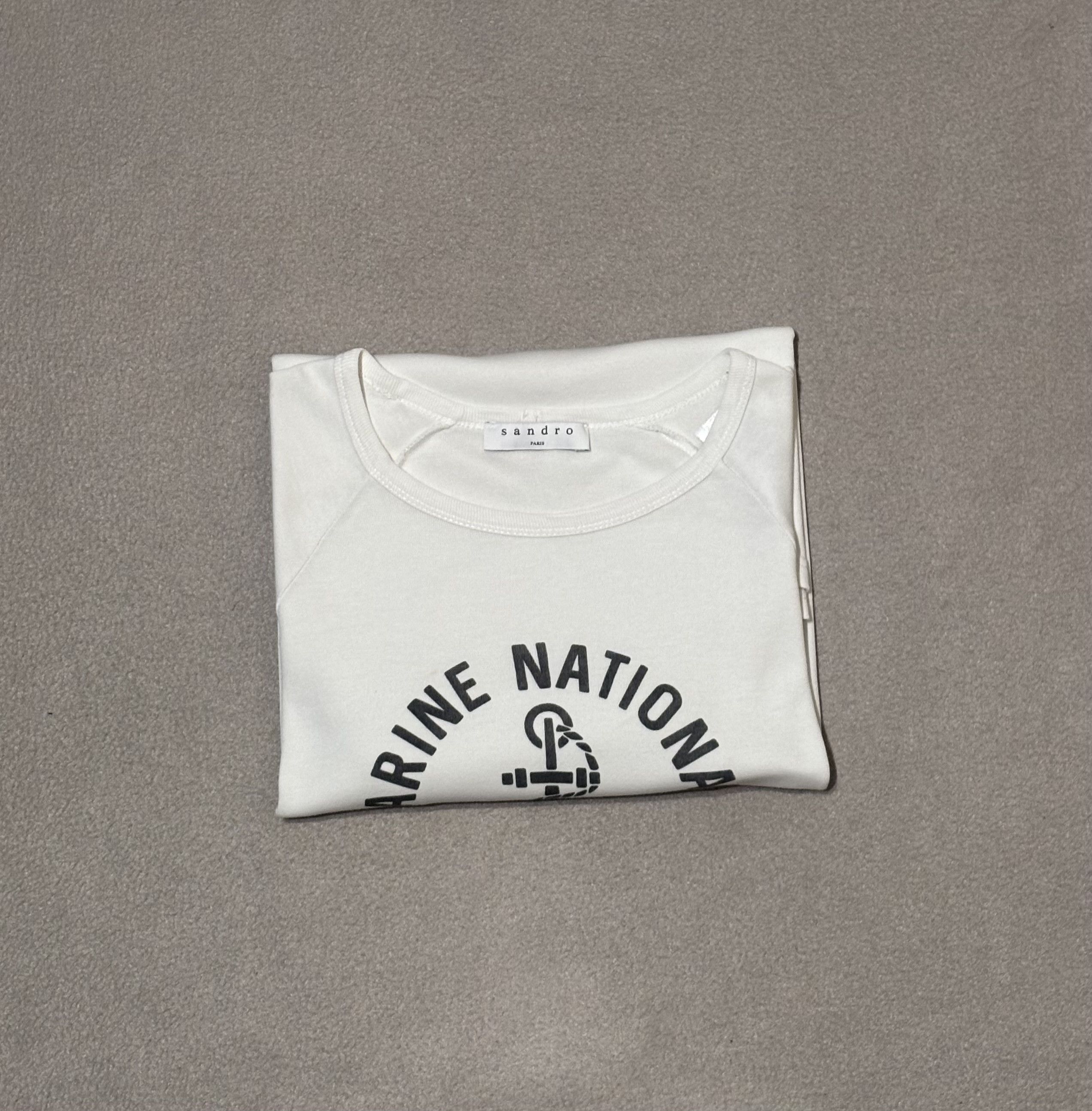 Sandro Sandro White T-shirt Size M Size US M / EU 48-50 / 2 - 16 Thumbnail