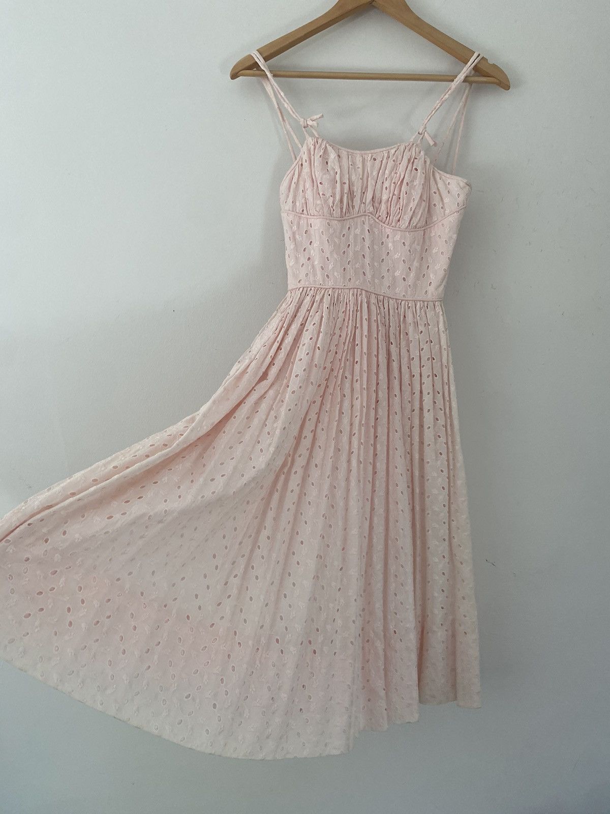 Image of Vintage Vntg 1950S Prairie Dress in Pink, Women's (Size XS)