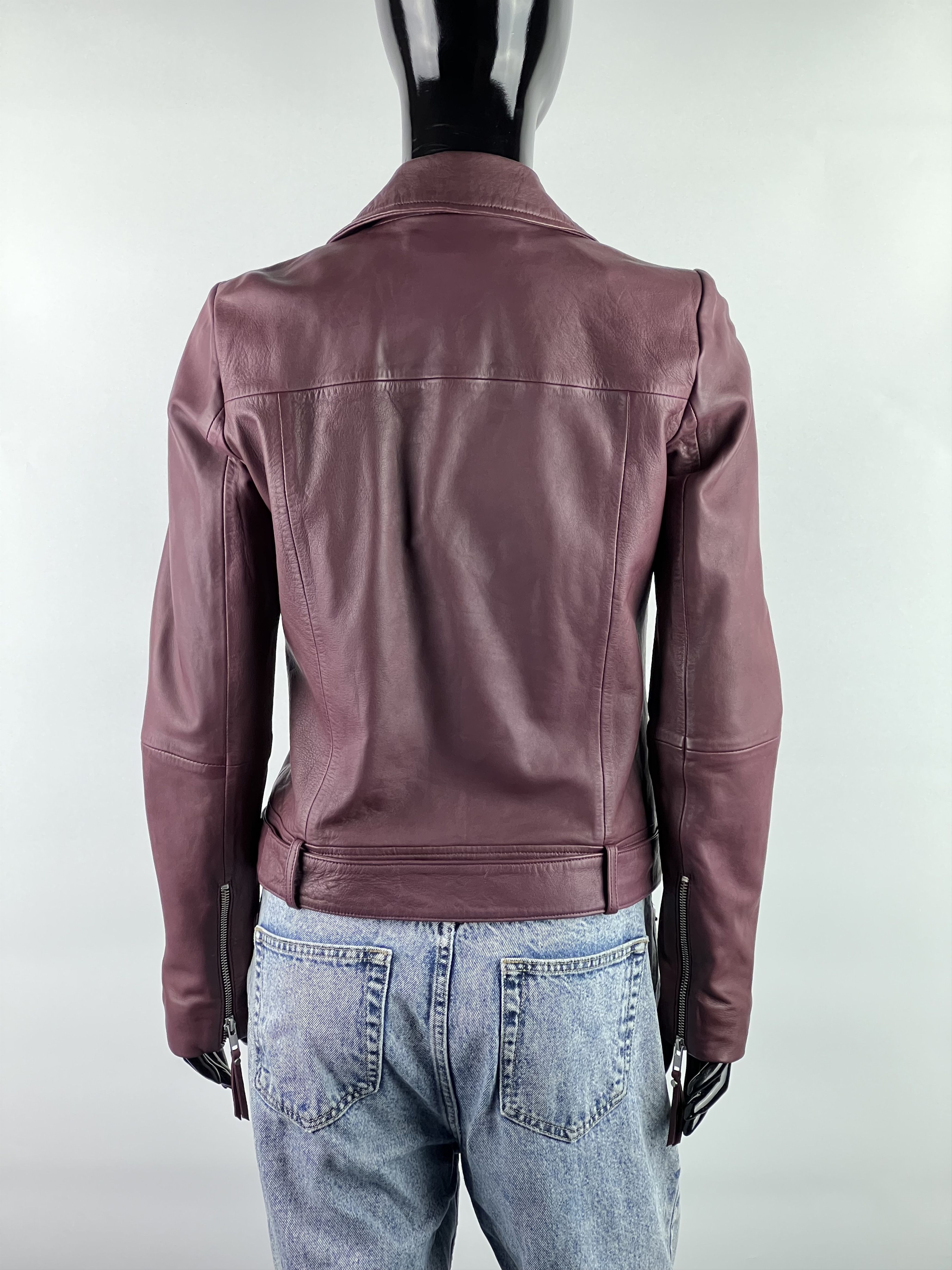 Designers Remix Collection Charlotte Eskildsen Leather Biker Jacket Size XS Size XS / US 0-2 / IT 36-38 - 2 Thumbnail