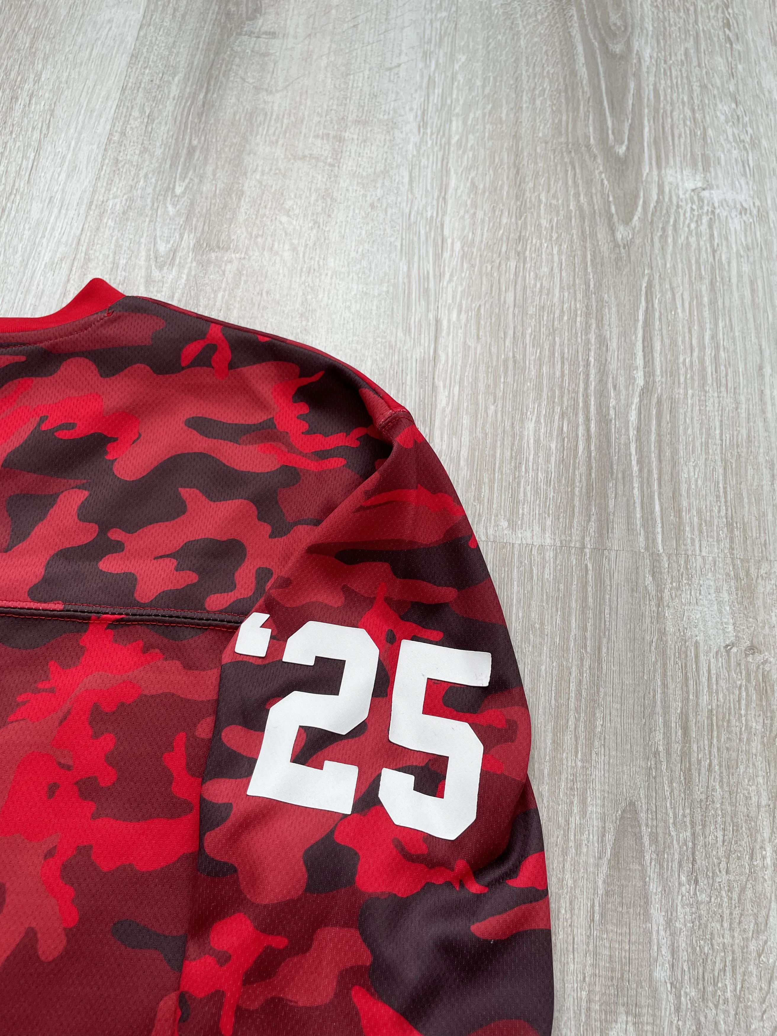 NFL NFL New York Long Sleeve Red Camo Jersey Size US M / EU 48-50 / 2 - 9 Thumbnail