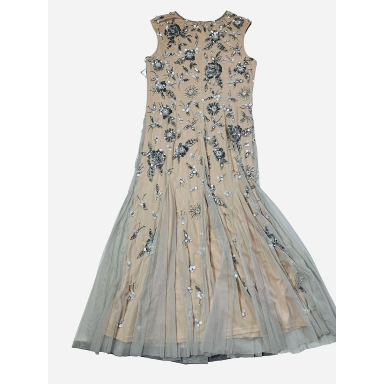 Adrianna Papell NWT New $299 Adrianna Papell Floral Beaded Ankle Length Gow Size XL / US 12-14 / IT 48-50 - 3 Thumbnail