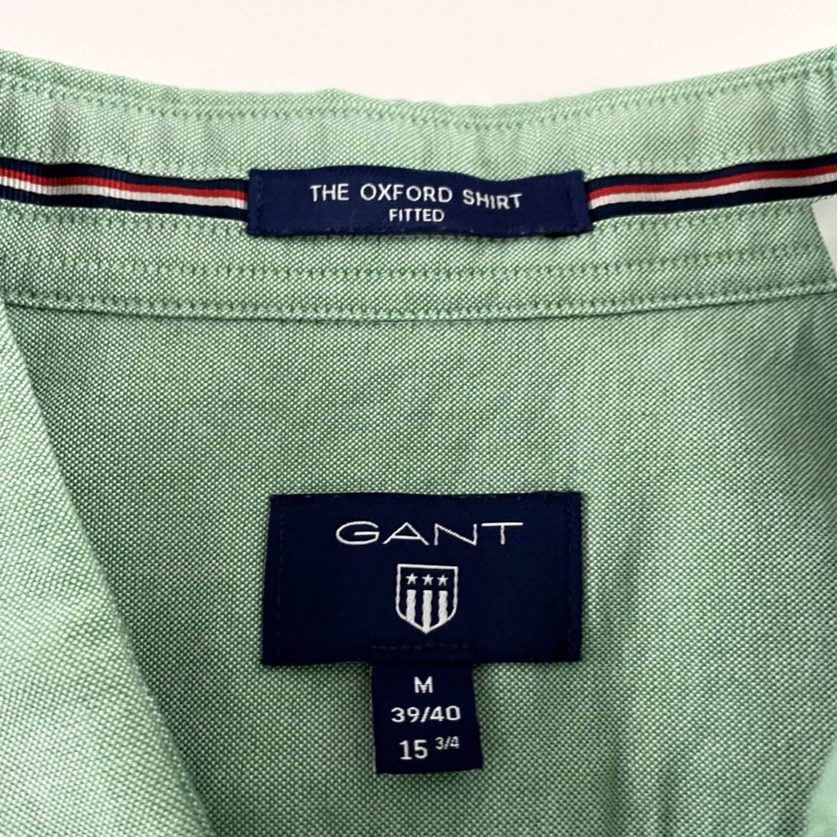 Gant GANT The Fitted Oxford Short Sleeve Button Front Shirt Mens M Green Size US M / EU 48-50 / 2 - 4 Thumbnail
