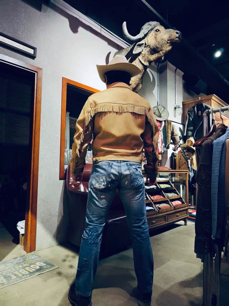 RRL Ralph Lauren RRL Ralph Lauren Make old deer leather jacket with Indian Size US M / EU 48-50 / 2 - 9 Thumbnail