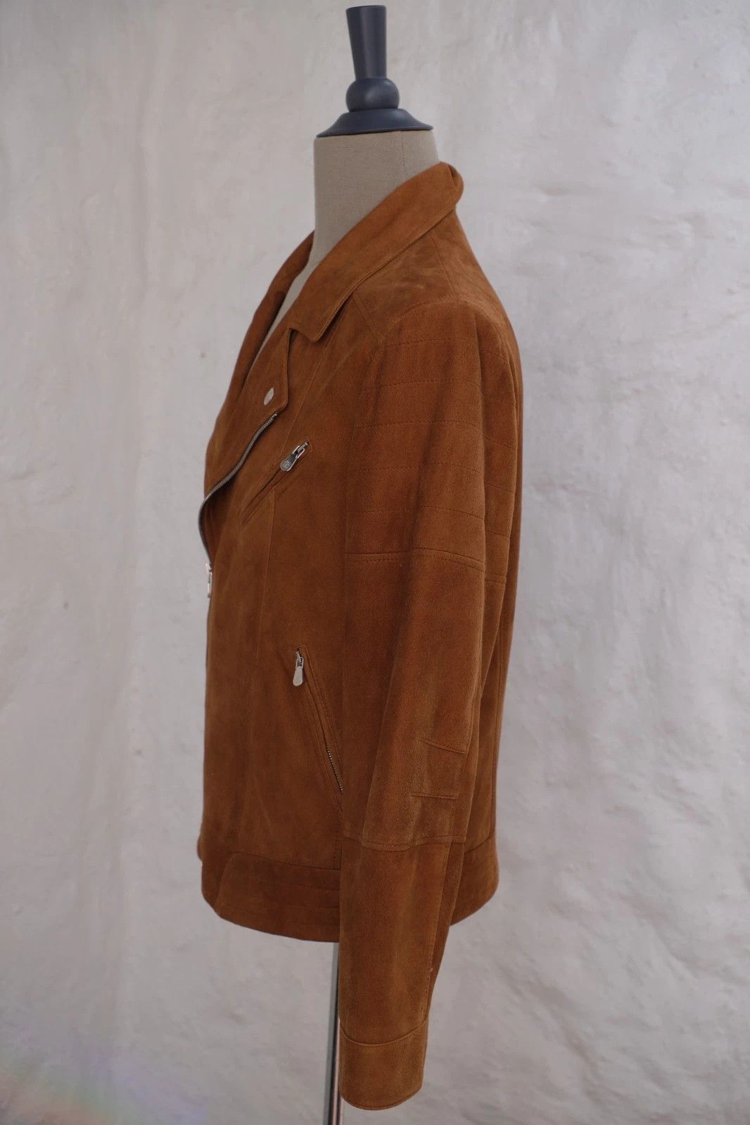 Brunello Cucinelli Brunello Cucinelli Biker Jacket Brown Leather Medium Size US M / EU 48-50 / 2 - 3 Thumbnail