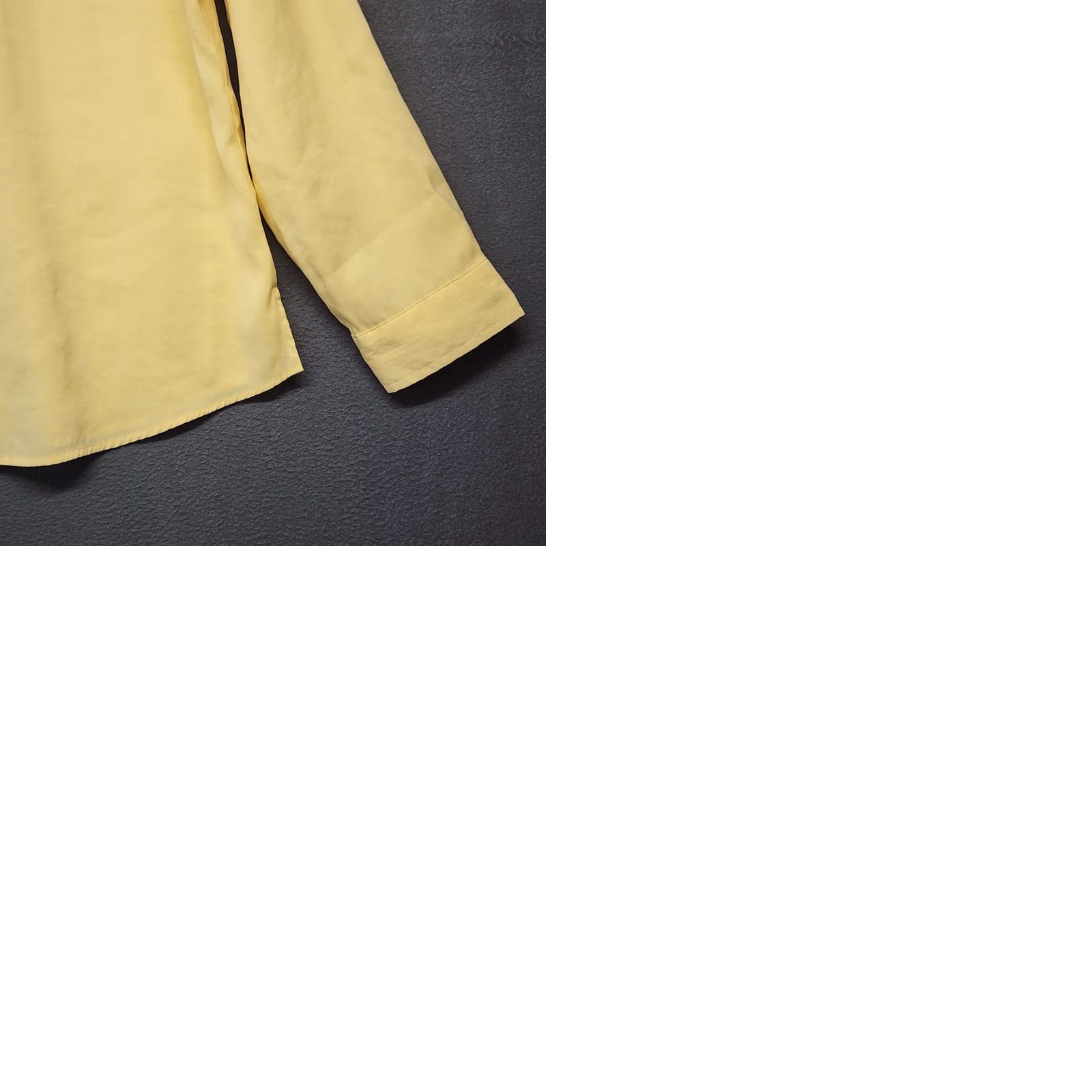 Vintage Chico'S Womens Size 2 US Large Yellow Button Front Blouse Long Sleeve Shirt Size L / US 10 / IT 46 - 9 Thumbnail
