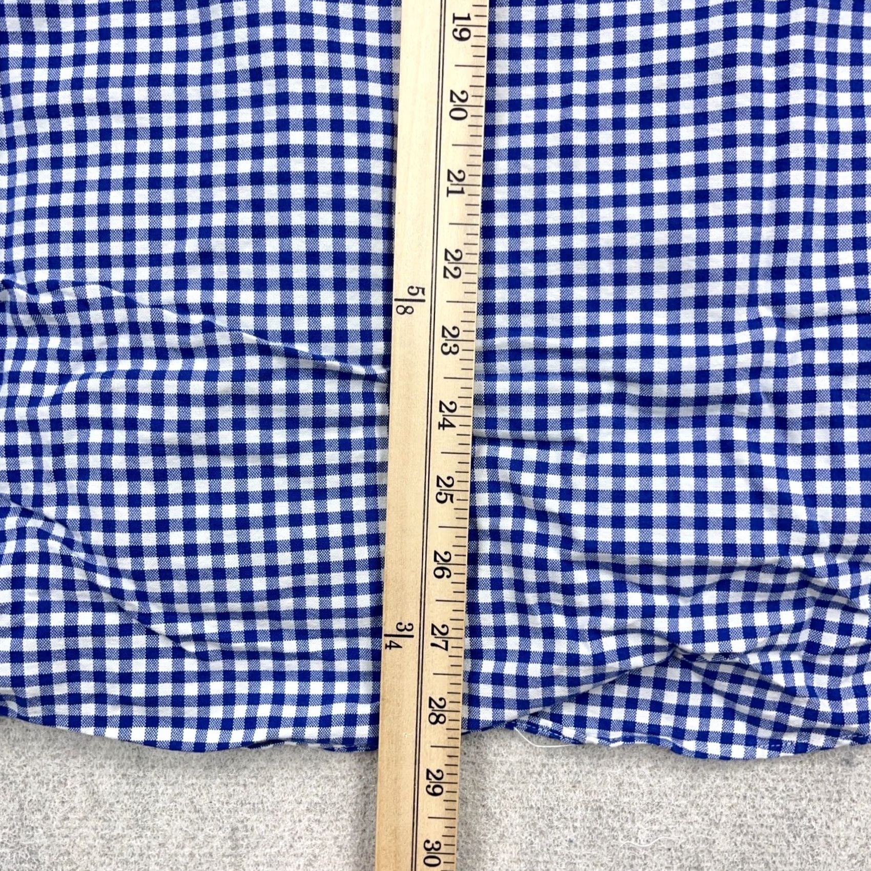 Ralph Lauren Ralph Lauren Shirt Mens L Blue Oxford Men Check Button Gingham Dress Flesh Size 42R - 5 Thumbnail