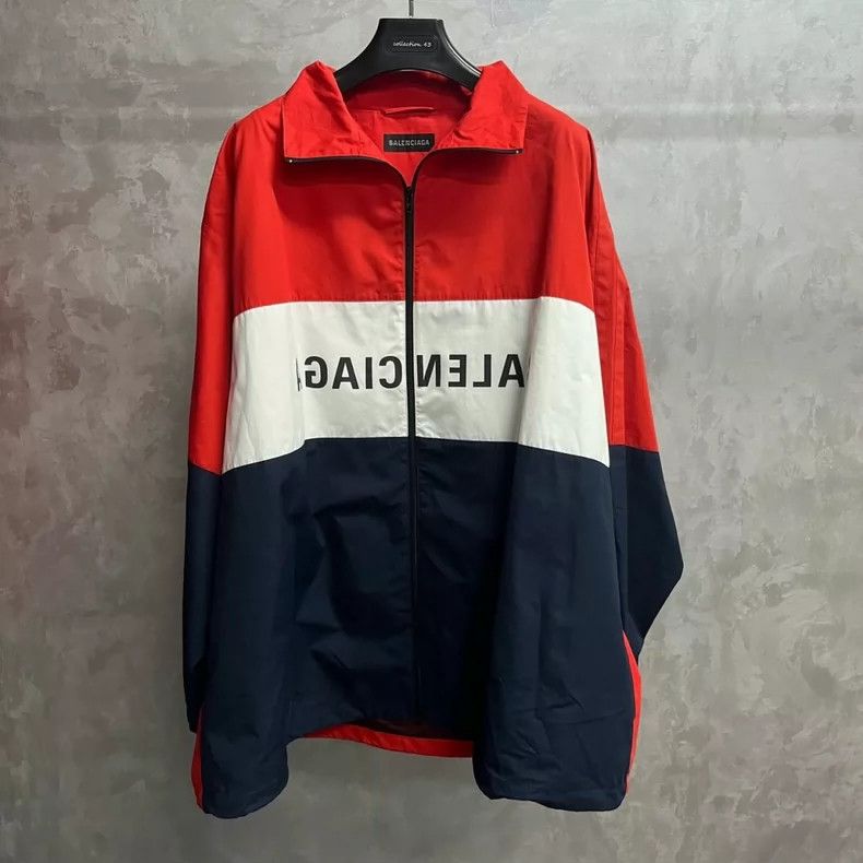 Balenciaga Balenciaga Black and red contrast Logo printed zippered ja Size US M / EU 48-50 / 2 - 1 Thumbnail