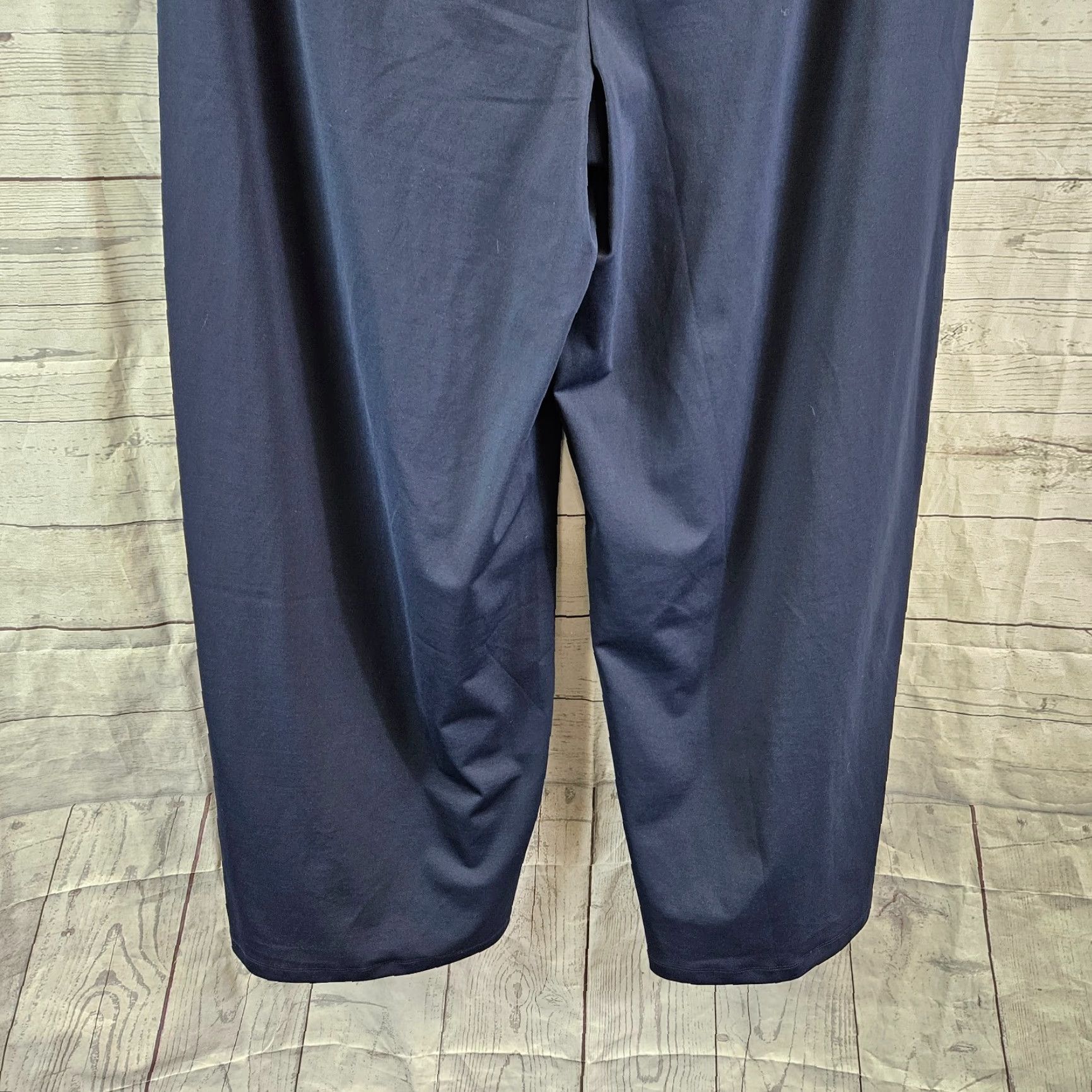 Old Navy VINTAGE Old Navy Womens Wide Leg Powersoft Pants Sz 2XL Blue Pull On High Rise Size 40" / US 18 - 5 Thumbnail