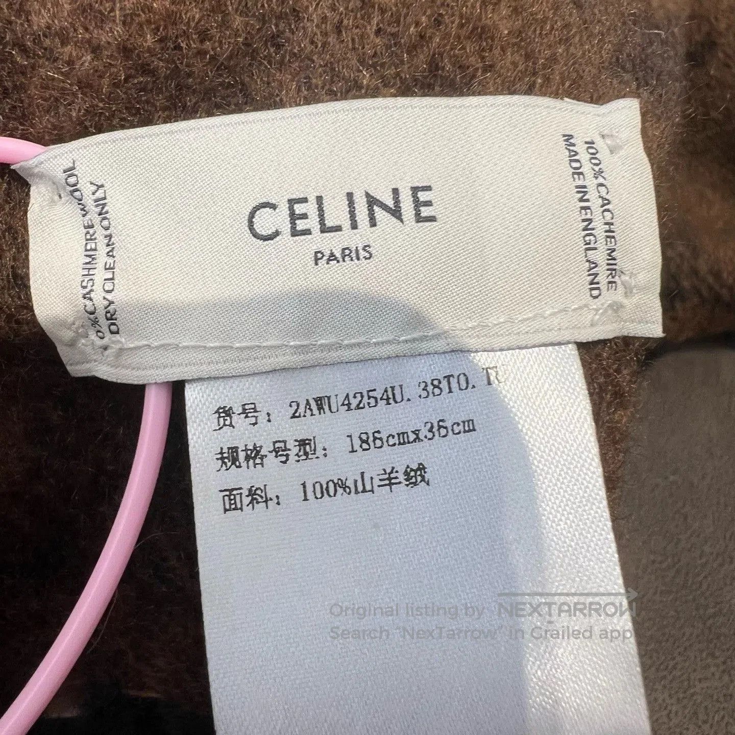 Celine Celine Triomphe Tassel Scarf. Size ONE SIZE - 3 Thumbnail
