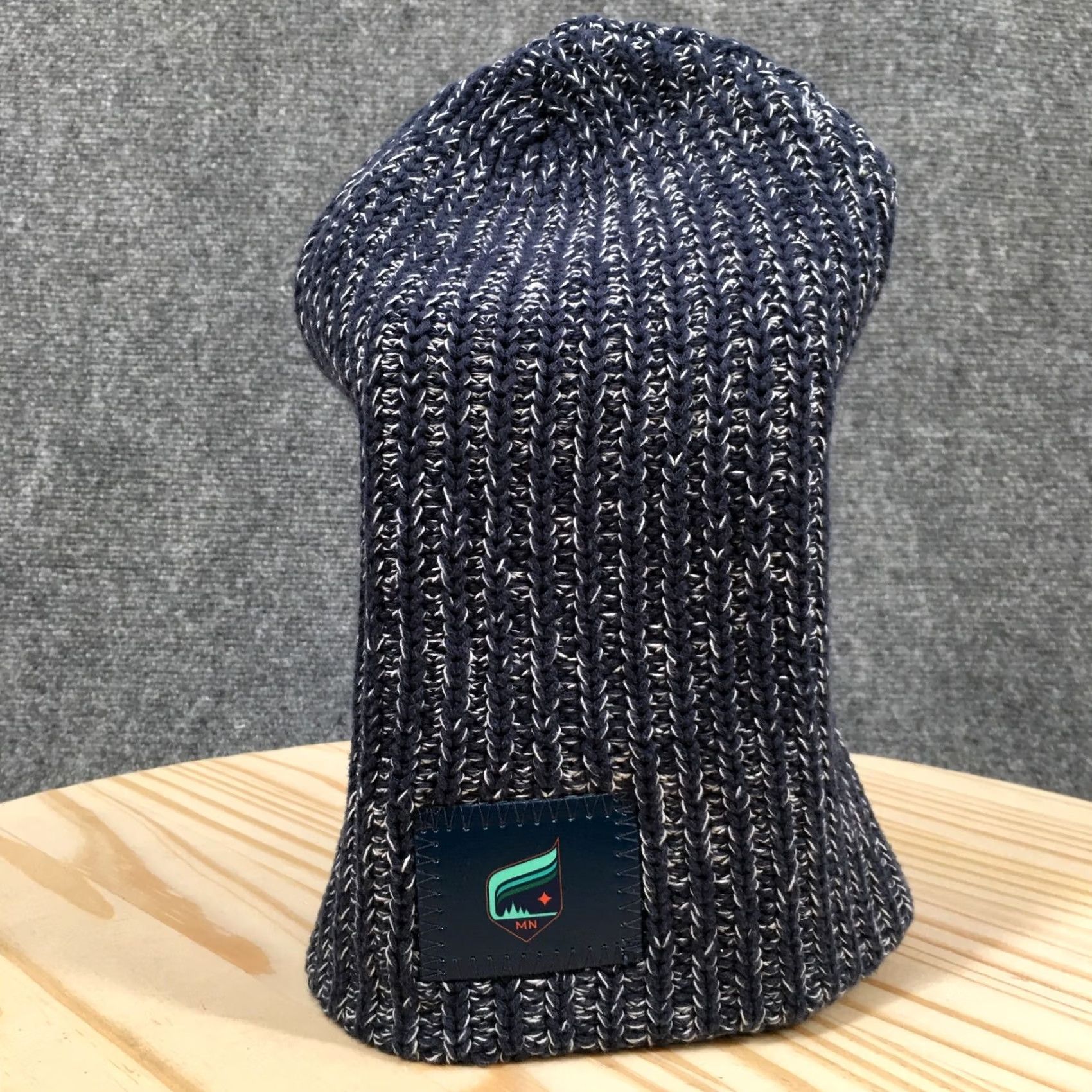 Vintage Love Your Melon Minnesota Aurora Winter Beanie Hat Womens One Size Knitted Blue Size ONE SIZE - 2 Thumbnail