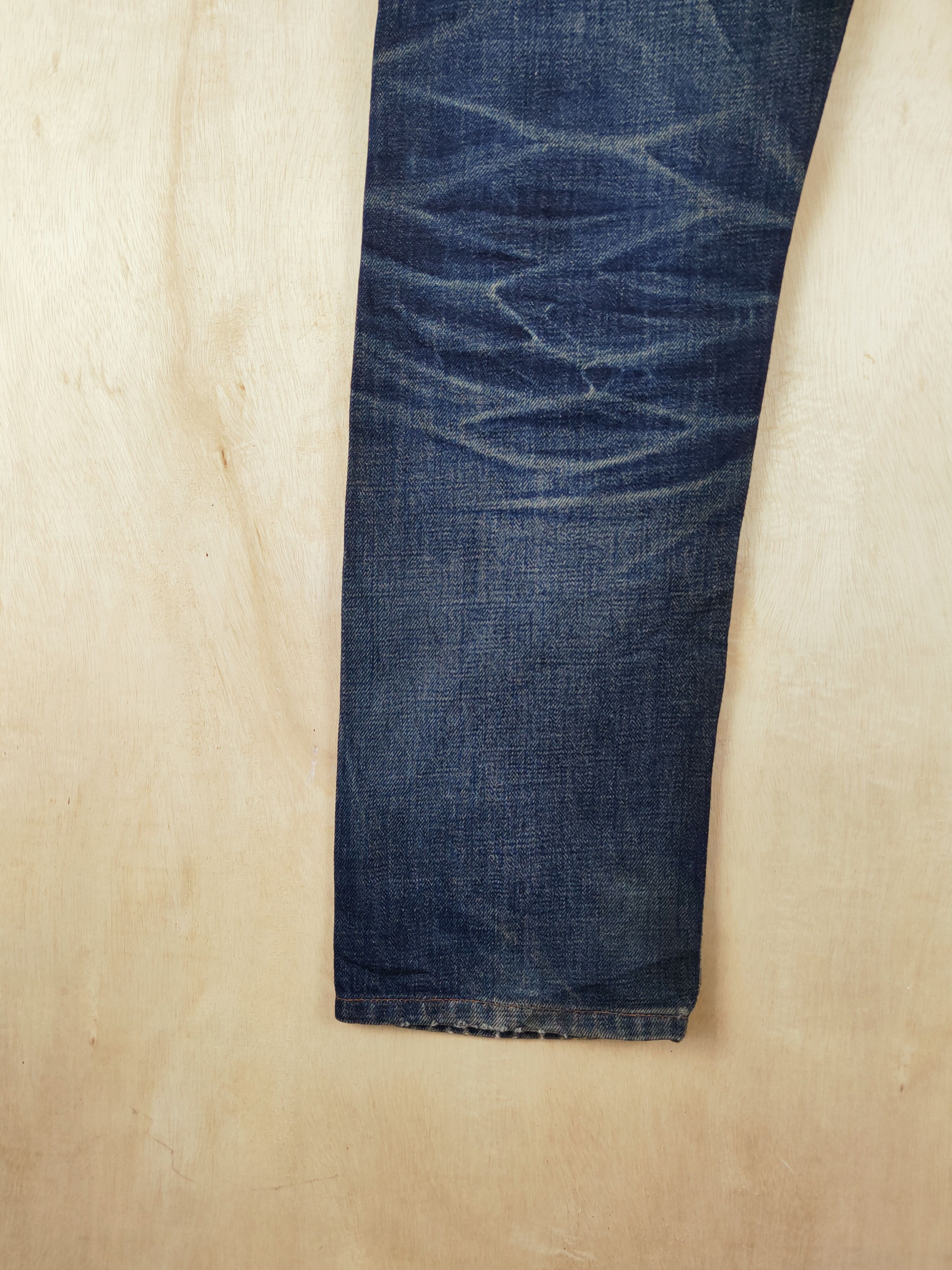 A.P.C. DL A.P.C Dark Blue Distressed Ripped Jeans #S2676 Size US 30 / EU 46 - 9 Thumbnail
