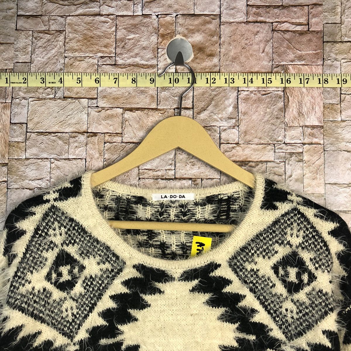 Vintage La do da White navajo design Knitwear #A755 Size M / US 6-8 / IT 42-44 - 4 Thumbnail