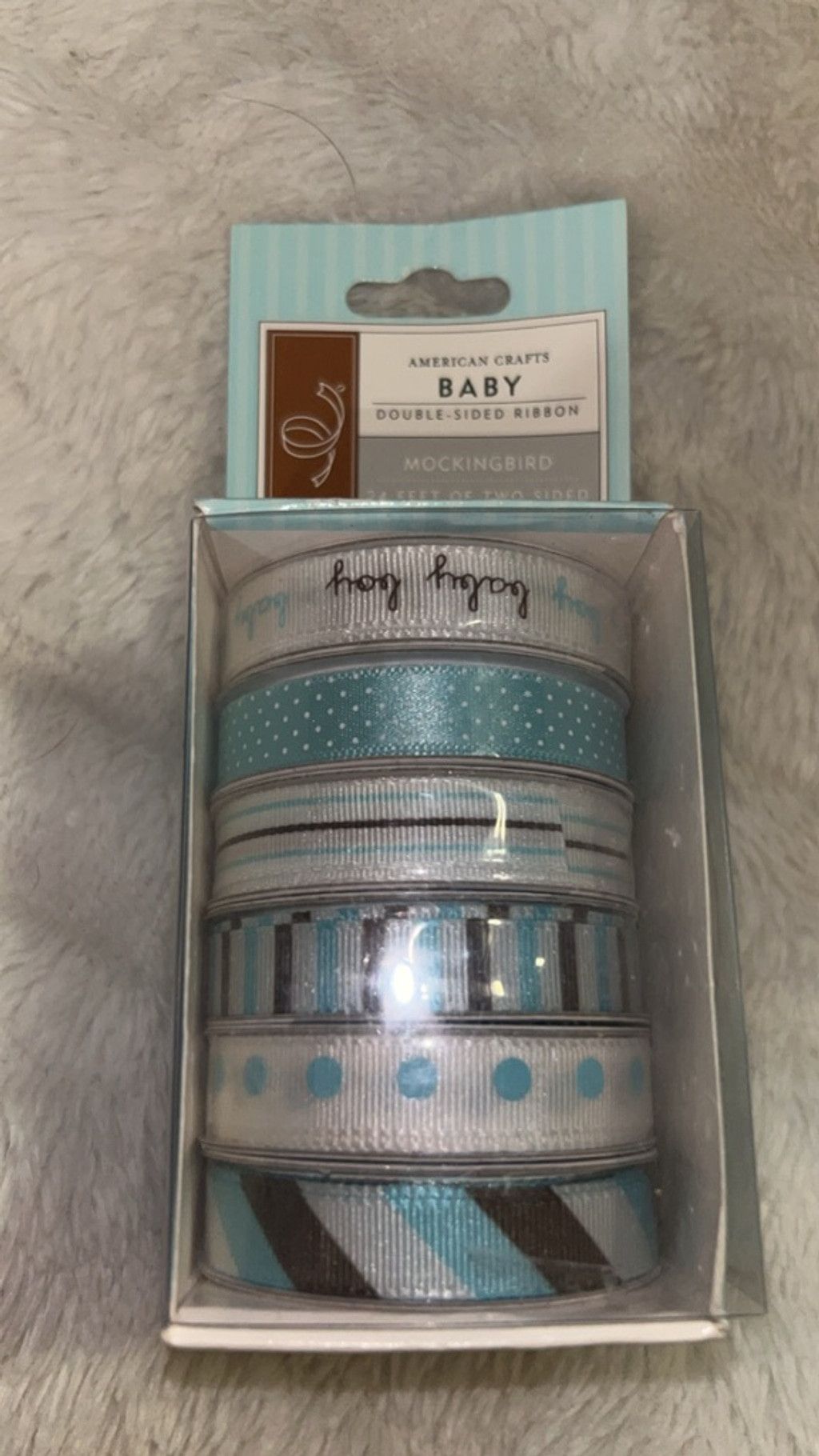 Other American Crafts Arts & Crafts Ribbon One Size Blue White Size ONE SIZE - 2 Thumbnail
