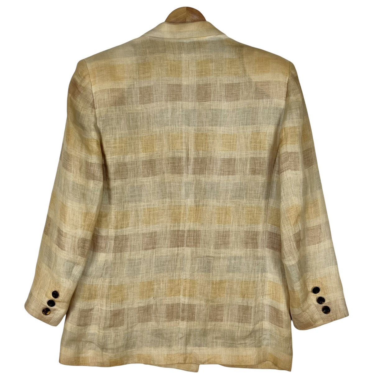 Dior 90s Vintage Christian Dior Linen Jacket Size L / US 10 / IT 46 - 2 Thumbnail