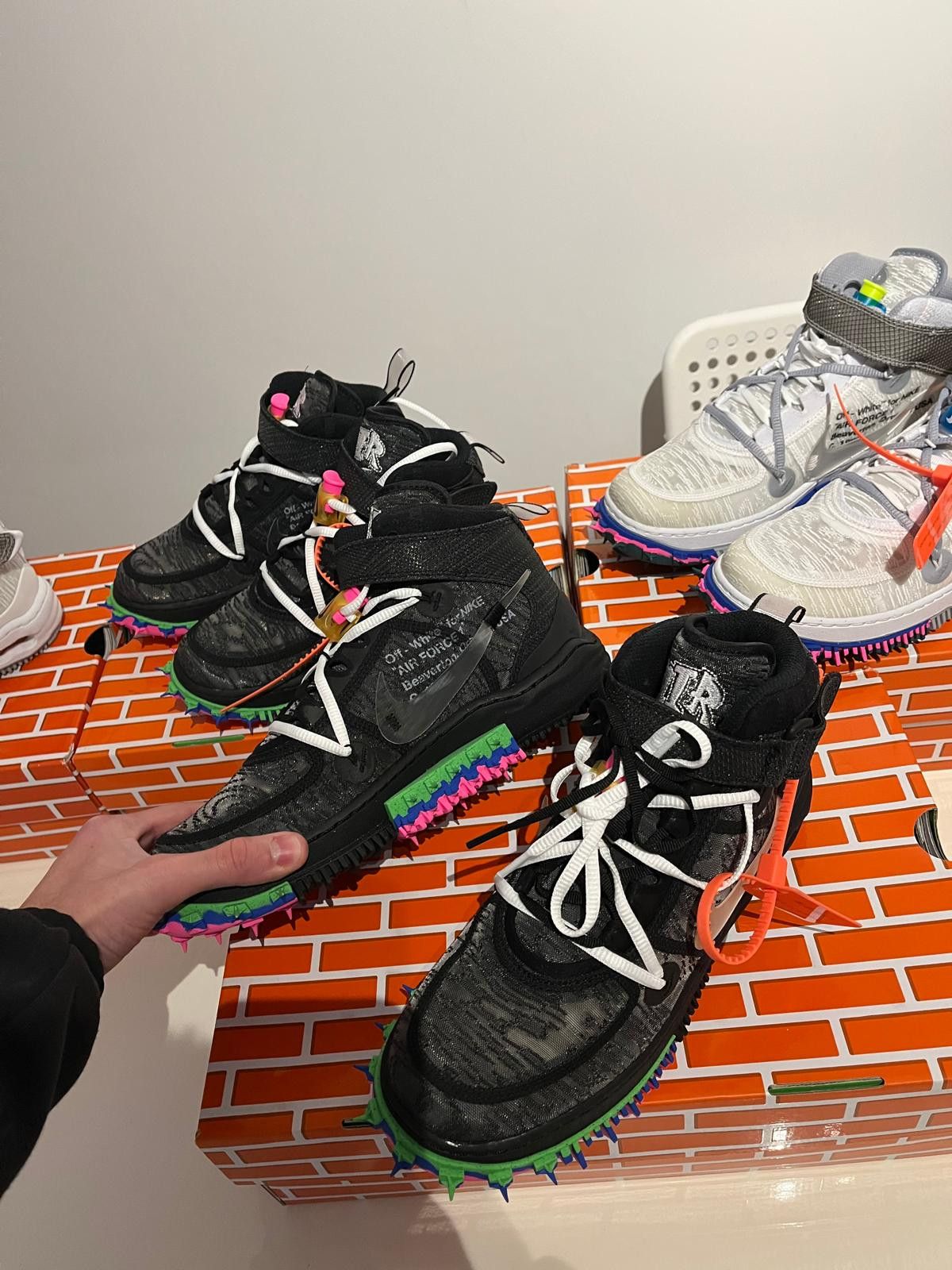 Nike × Off-White Nike Air Force 1 Mid SP Off-White - Black 40.5 Size US 7.5 / EU 40-41 - 2 Thumbnail