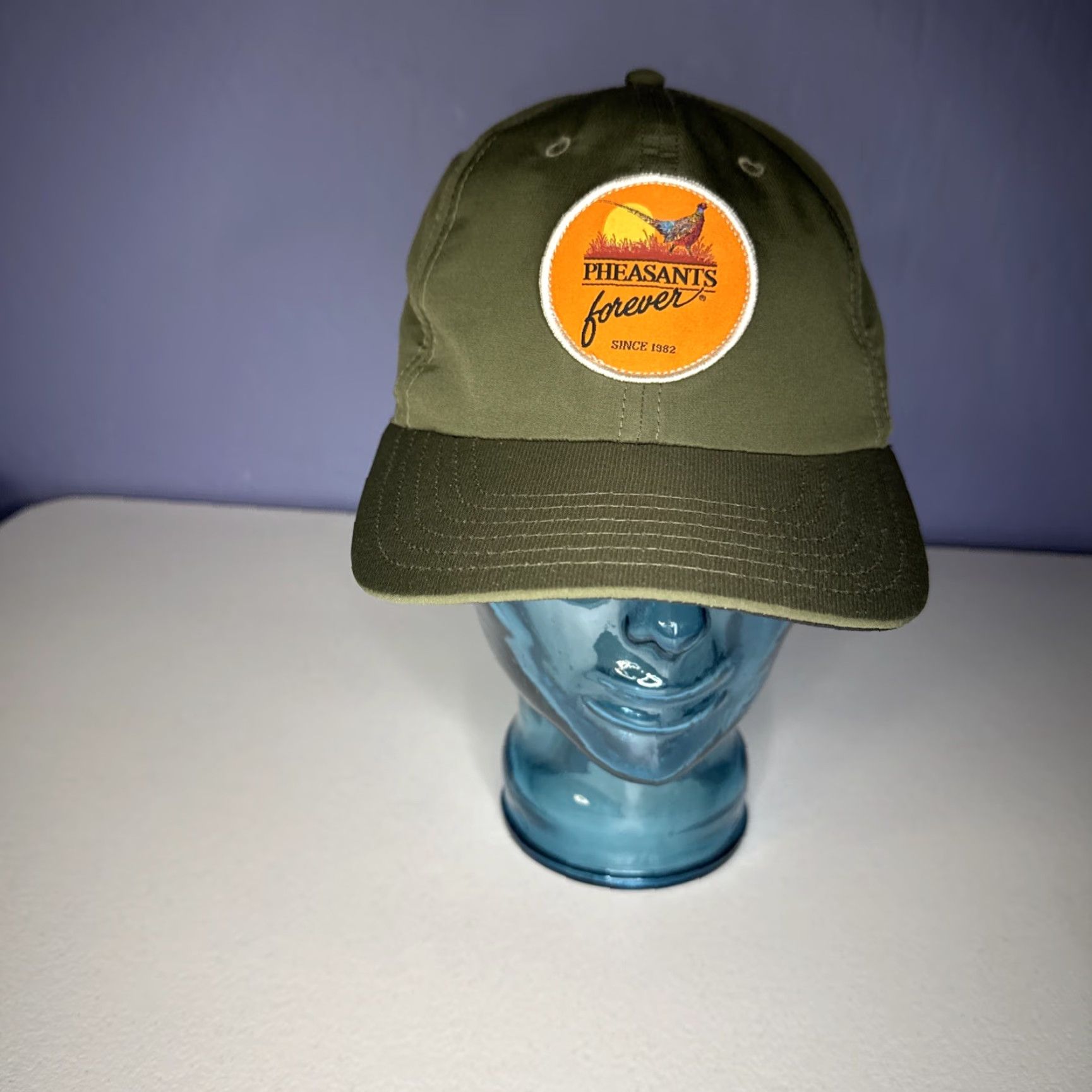 Orvis Orvis Pheasants Forever Rooster Booster Green Strapback Adjustable Hat Cap Unisex Adults One Size Green Baseball Cap Hunting Outdoor Accessories Size ONE SIZE - 3 Thumbnail