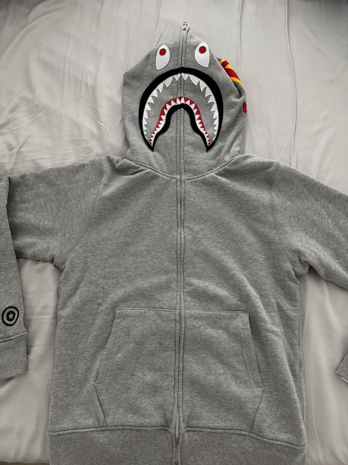 Bape Bape 2nd Shark Full Zip Hoodie Gray Size Small PONR Size US S / EU 44-46 / 1 - 1 Thumbnail
