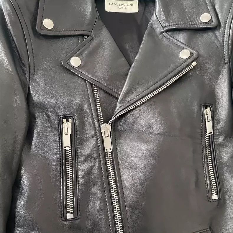 Saint Laurent Paris saint Laurent paris18FW L01 motorcycle leather jacket 2503 Size XS / US 0-2 / IT 36-38 - 6 Thumbnail