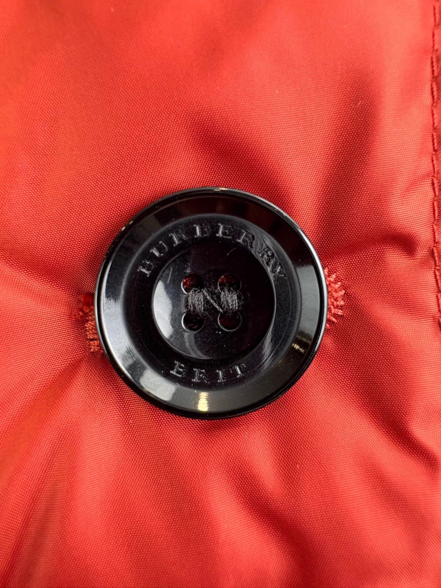 Burberry BURBERRY Orange Red Mid-Length Down Jacket Size S / US 4 / IT 40 - 3 Thumbnail