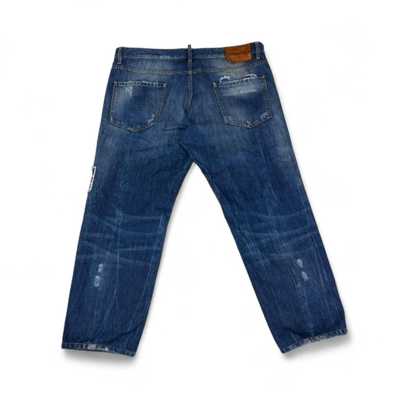 Dsquared2 DSQUARED2 blue jeans with unique design Size US 39 - 2 Thumbnail