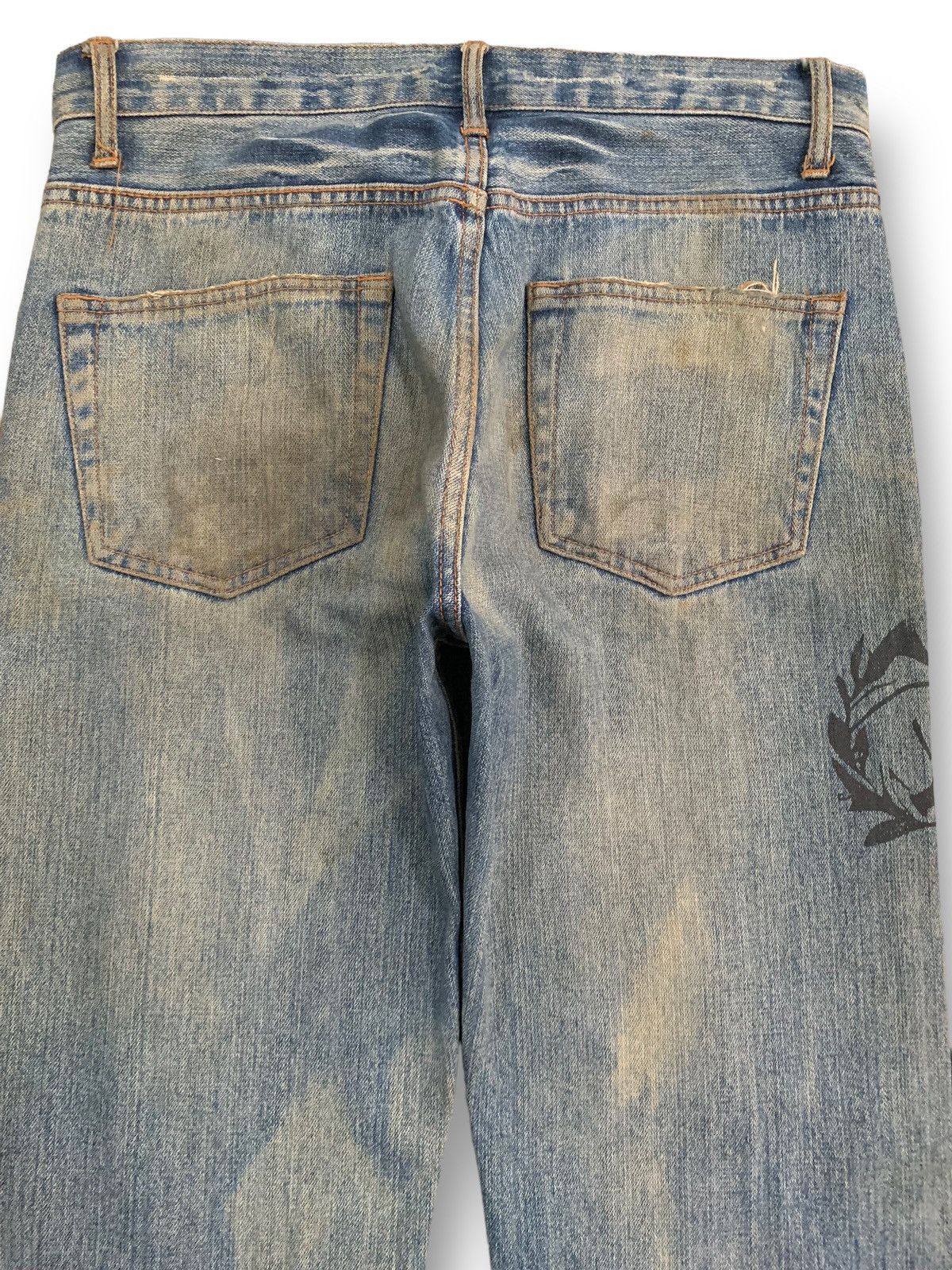 Ed Hardy Vintage Japanese Brand Mud Wash Distressed Grunge Jeans Size US 32 / EU 48 - 14 Thumbnail