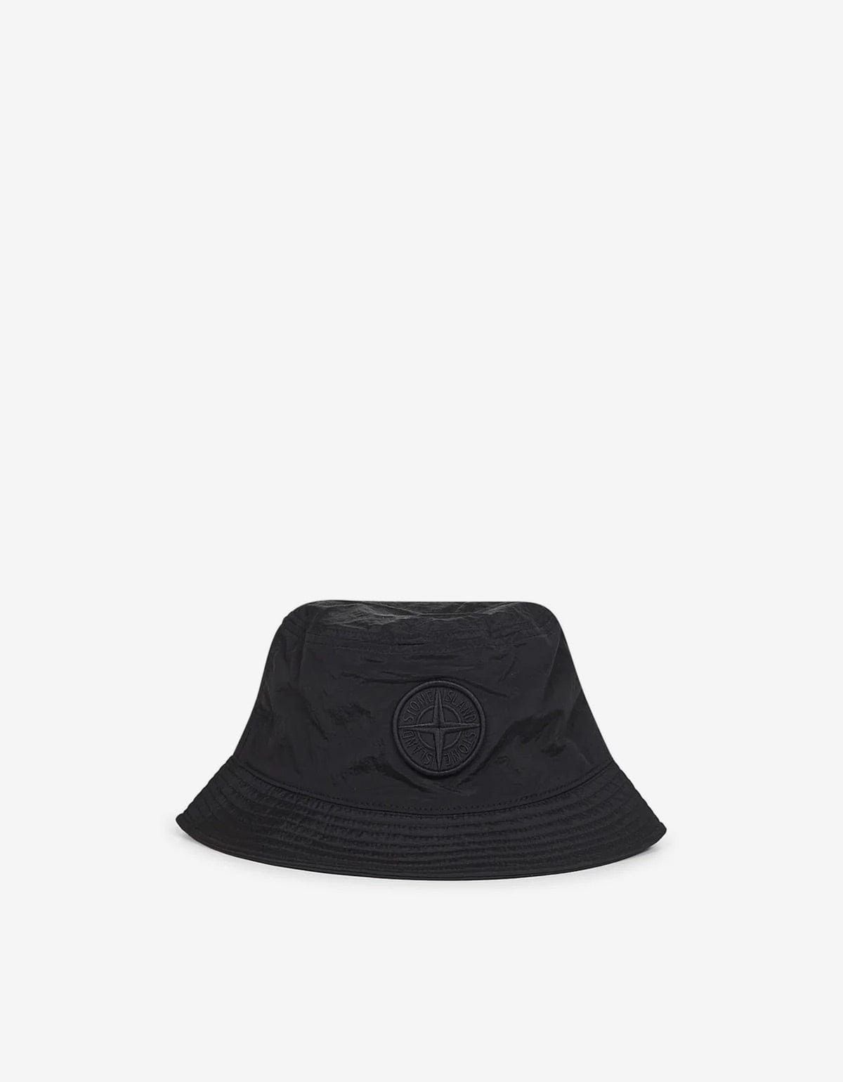 Stone Island Stone Island Black Bucket Hat Size 34 - 1 Thumbnail