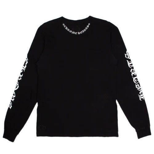 Chrome Hearts Chrome Hearts Neck Logo Long Sleeve Tee Shirt | Grailed