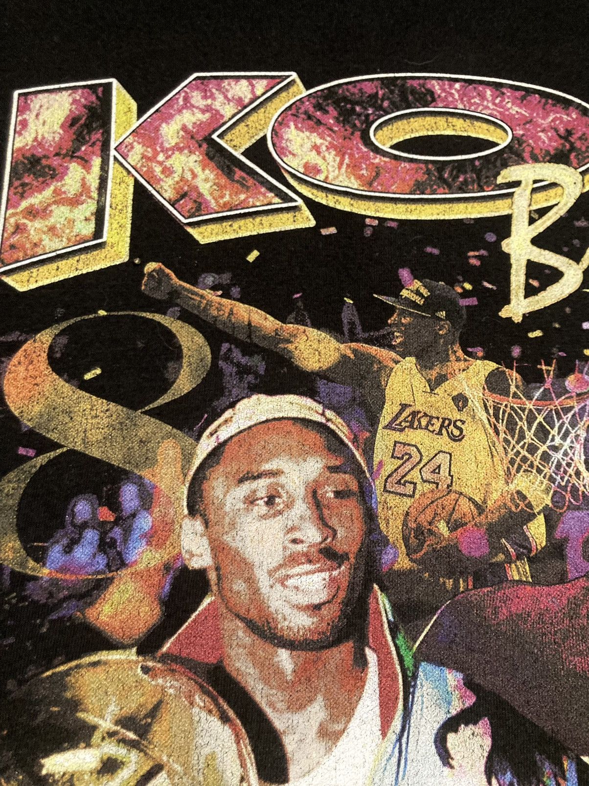 Vintage Kobe Bryant LA Lakers rap style nba tee Los Angelas Lakers Size US XL / EU 56 / 4 - 8 Thumbnail