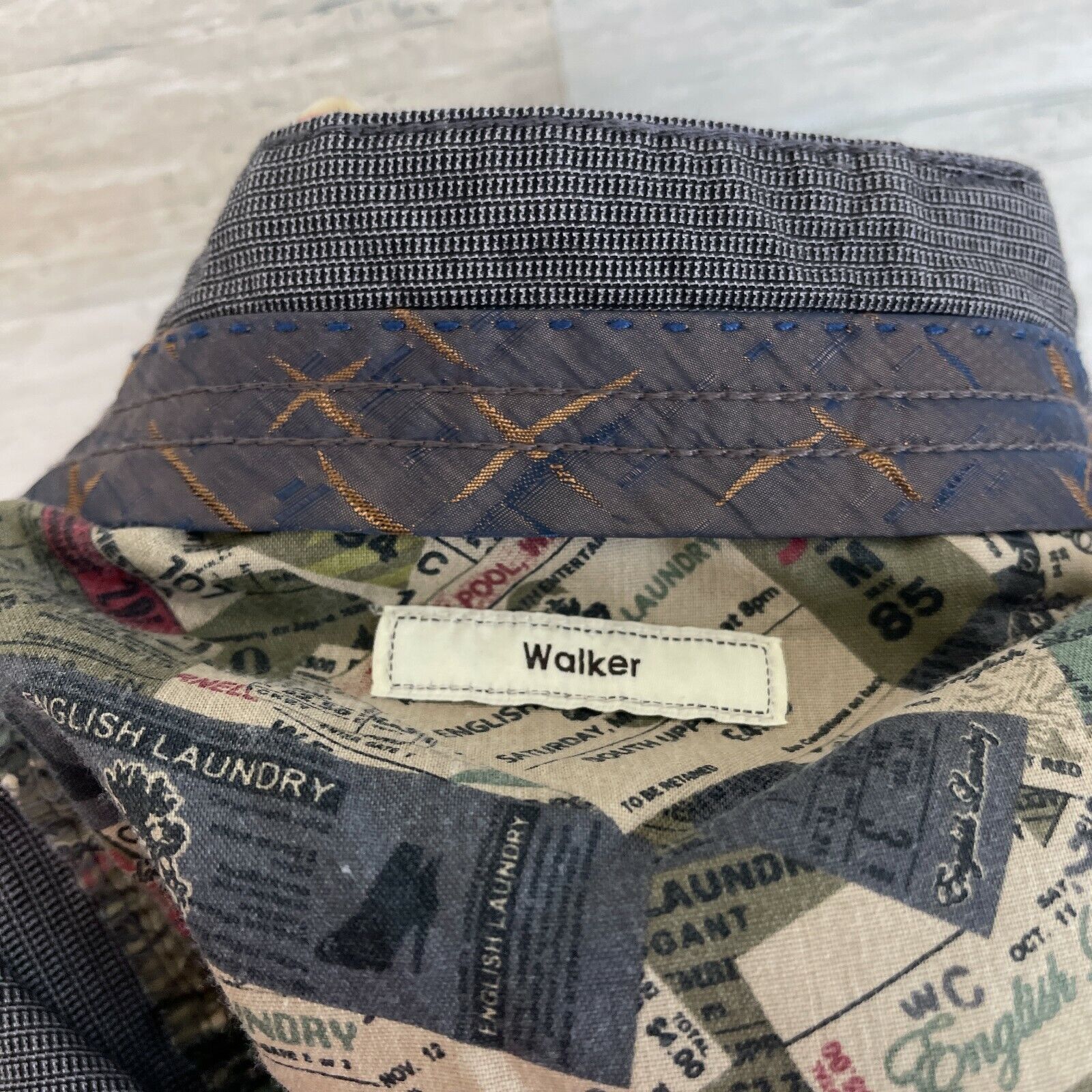 English Laundry English Laundry Walker Pants Gray Patterned 5 Pocket Slim 32 Size US 32 / EU 48 - 9 Thumbnail