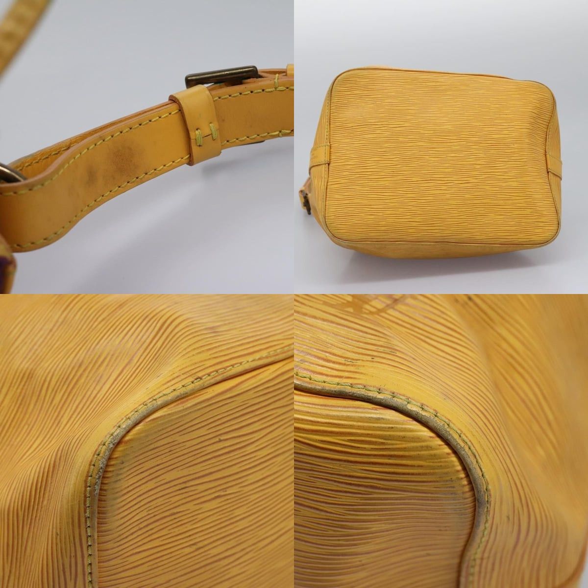 Louis Vuitton LOUIS VUITTON Epi Petit Noe Shoulder Bag Yellow M44109 Size ONE SIZE - 10 Thumbnail