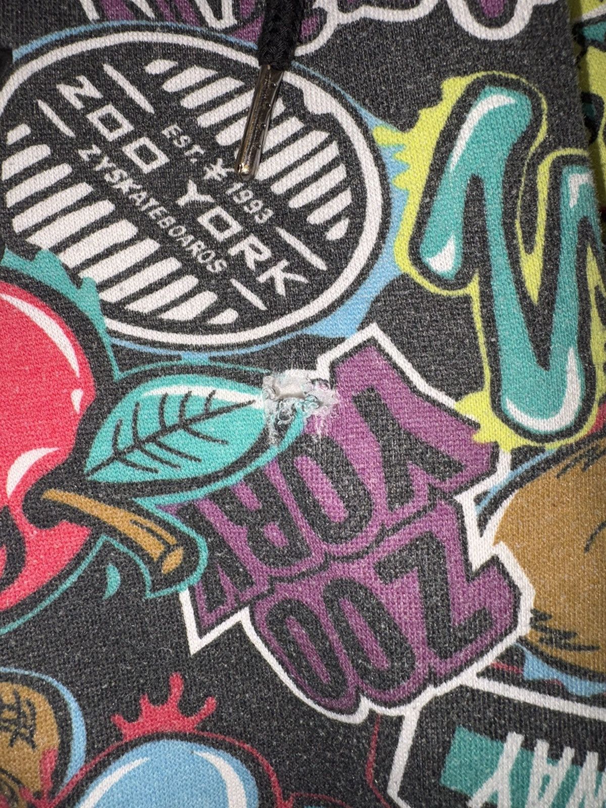 Zoo York Vintage Zoo York AOP Graffiti Hoodie Cyber-Y2K Skate Size M Size US M / EU 48-50 / 2 - 11 Thumbnail