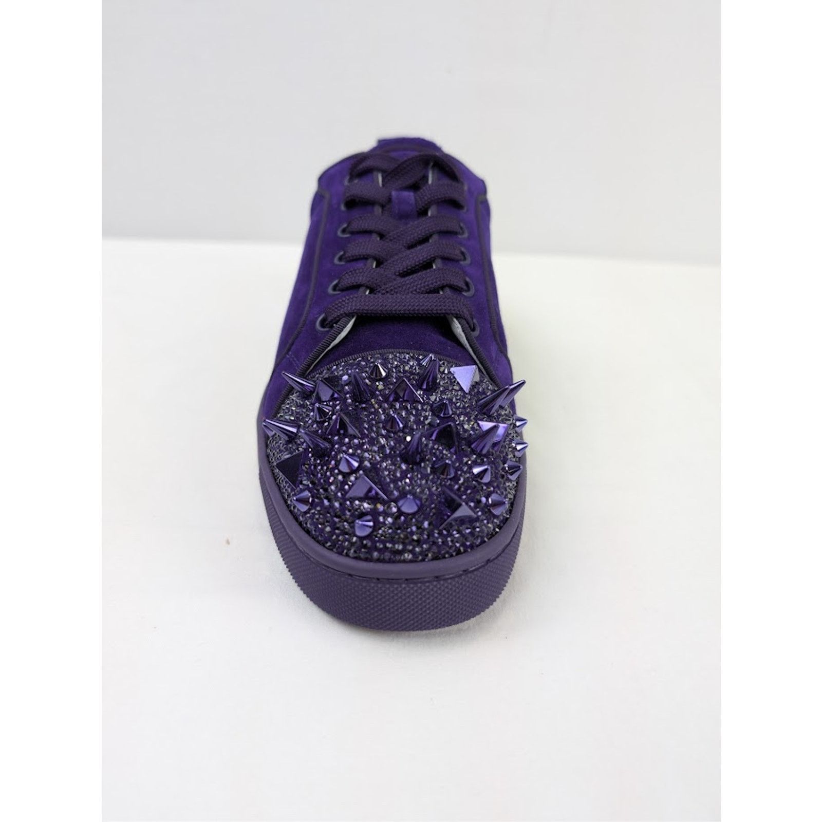 Christian Louboutin o1rshd1 Junior Pik Strass Sneakers in Blue Size US 10 / EU 43 - 16 Thumbnail