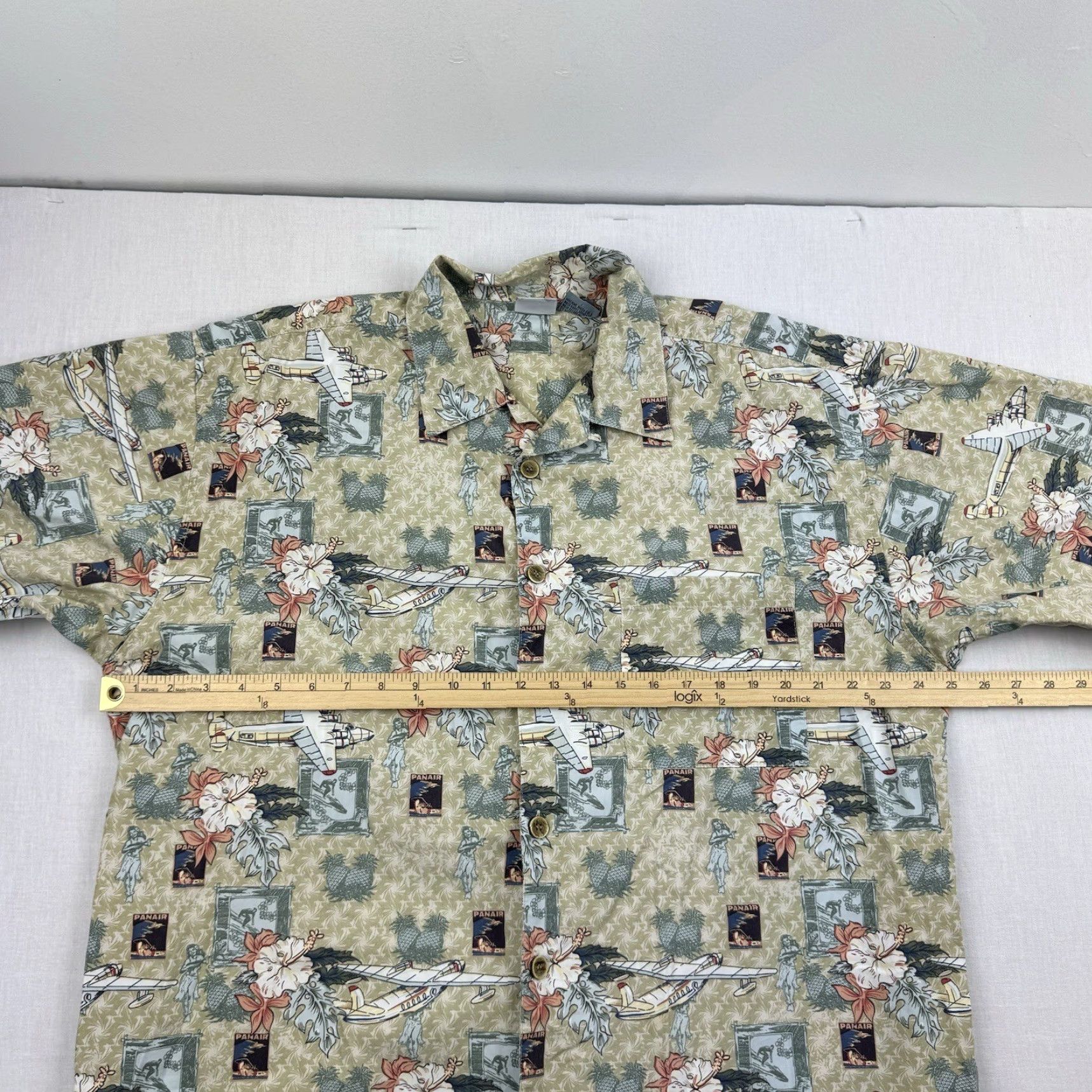 Ocean Pacific VINTAGE Ocean Pacific Sport Button Up Shirt Adult XL Tropical Island Planes Y2K Size US XL / EU 56 / 4 - 7 Thumbnail