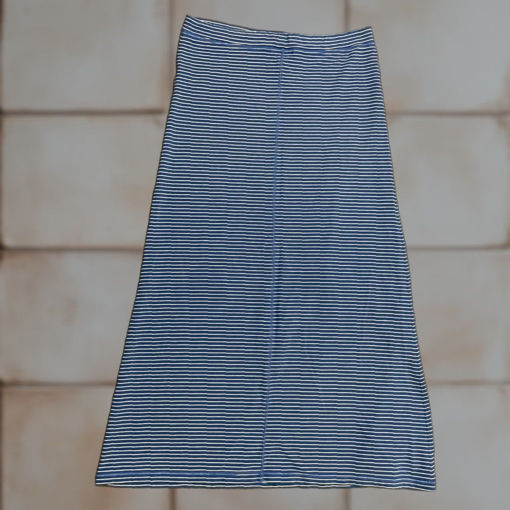Ralph Lauren Lauren Ralph Lauren Jeans Company Maxi Skirt Womens Medium Blue Striped Modal Size 32" / US 10 / IT 46 - 1 Thumbnail