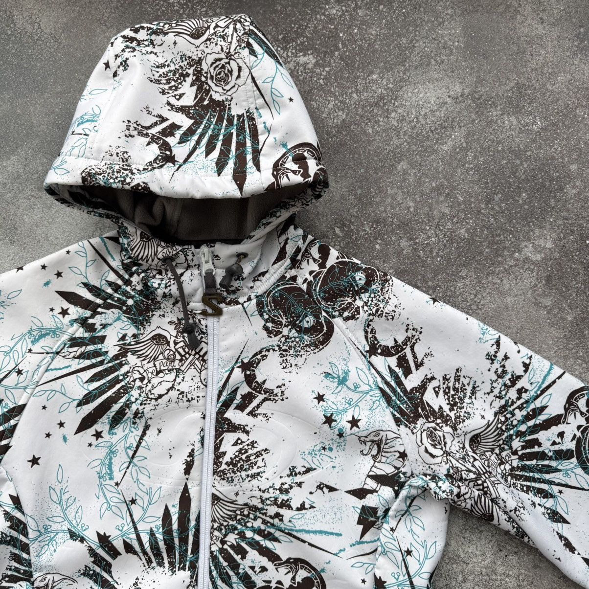 Salomon Salomon Tattoo Printed Vintage Gorpcore Ski Zip Jacket Size S / US 4 / IT 40 - 6 Thumbnail