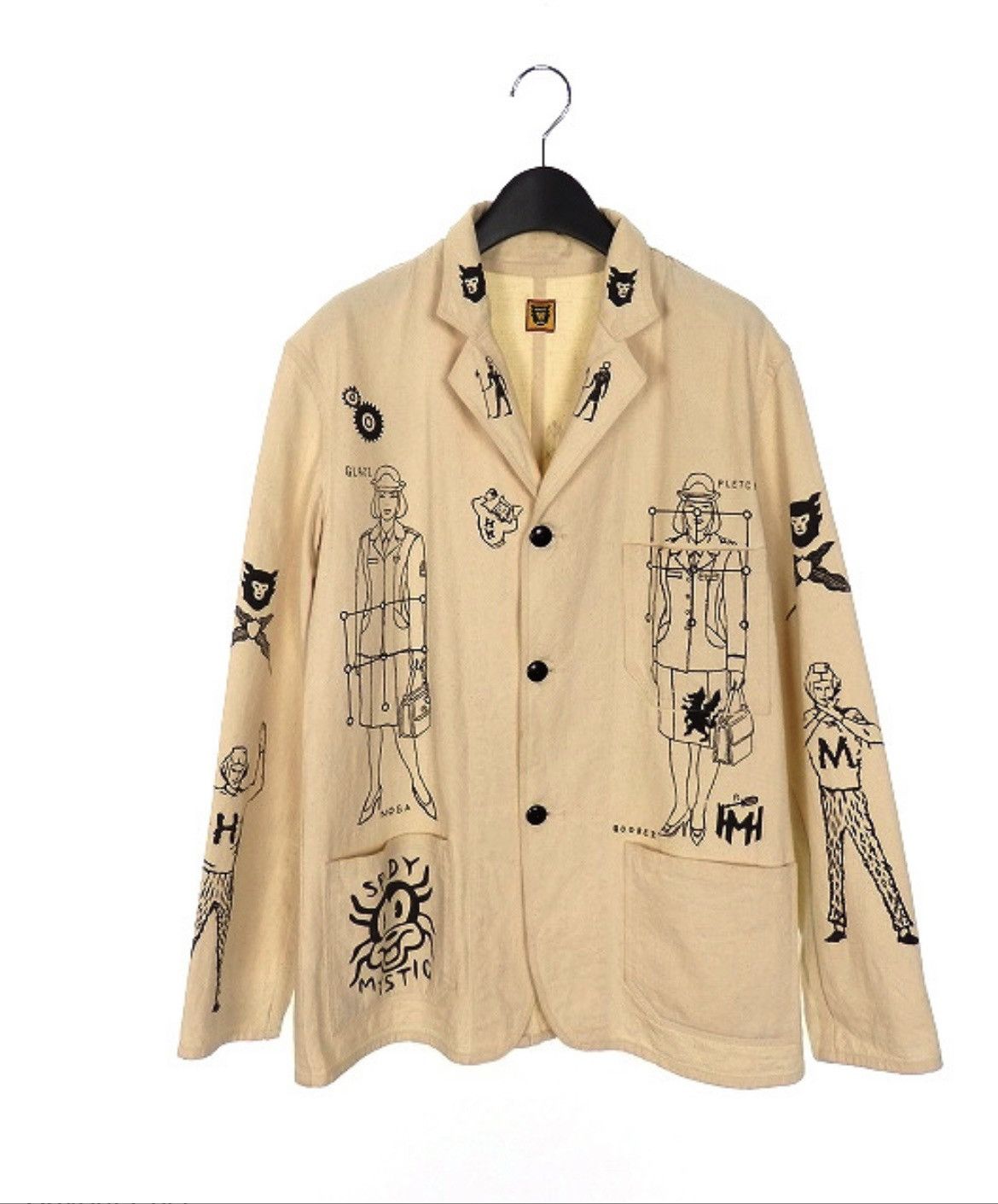 Human Made Human Made Graffiti Painted Work Jacket Size US S / EU 44-46 / 1 - 1 Thumbnail