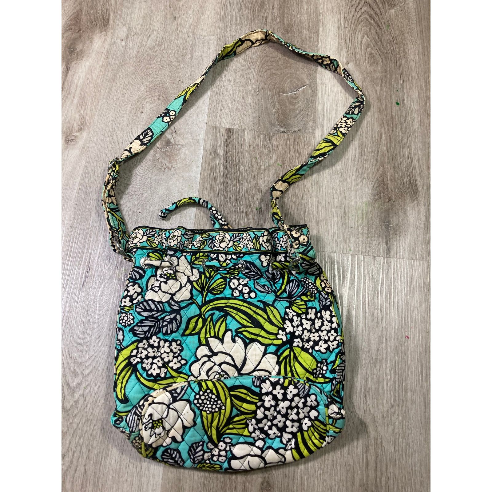 Vera Bradley Vera Bradley Island Blooms Cinch-Top Backpack Multicolored Size ONE SIZE - 10 Thumbnail