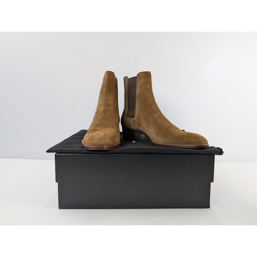 Saint Laurent Paris o1rshd1 Leather Gorain Florence Horsebit Loafer Boots Brown Size US 9 / EU 42 - 20 Thumbnail
