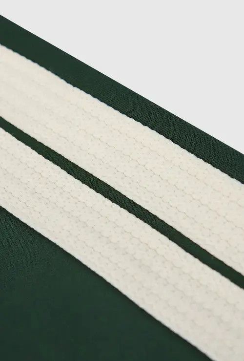 Jean Vintage Green Striped Track Pants Size US 27 - 4 Thumbnail